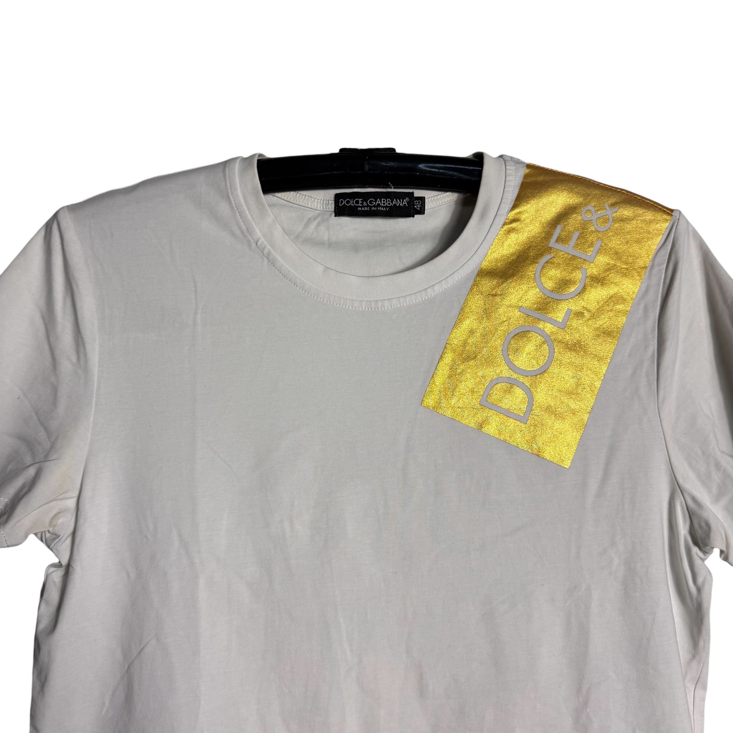 Dolce & Gabbana 🔥RARE🔥Dolce & Gabbana D&G Gold Logo T-shirt Size XL / US 12-14 / IT 48-50 - 2 Thumbnail