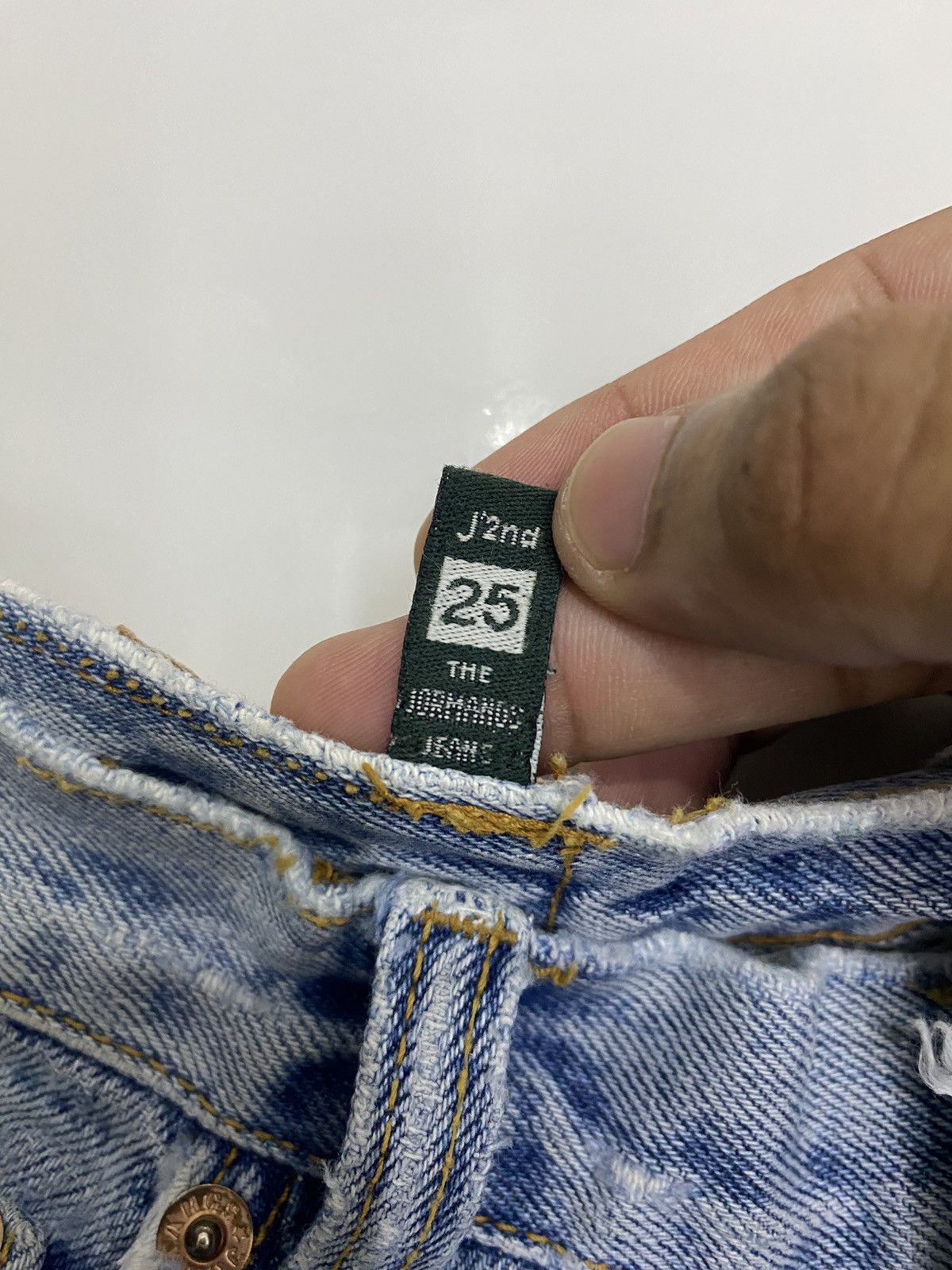 Japanese Brand 🔥J’2nd JORMANGS FLARE DISTRESSED DENIM BOOTCUT JEANS Size 28" / US 6 / IT 42 - 8 Thumbnail