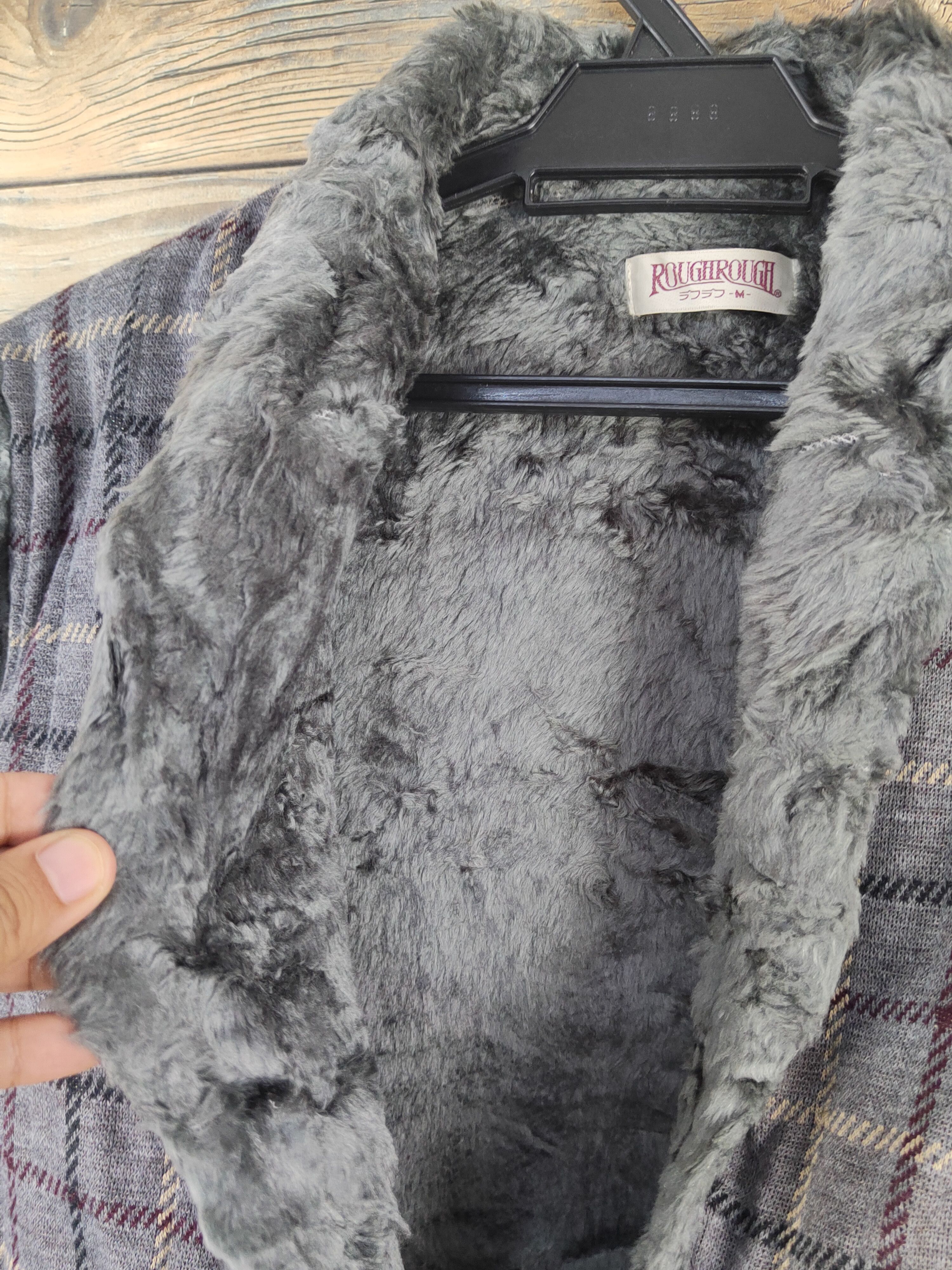 Japanese Brand × Vintage Vintage 💥 Rough Rough Dark Gray Fur Mohair Vests Size US M / EU 48-50 / 2 - 2 Thumbnail