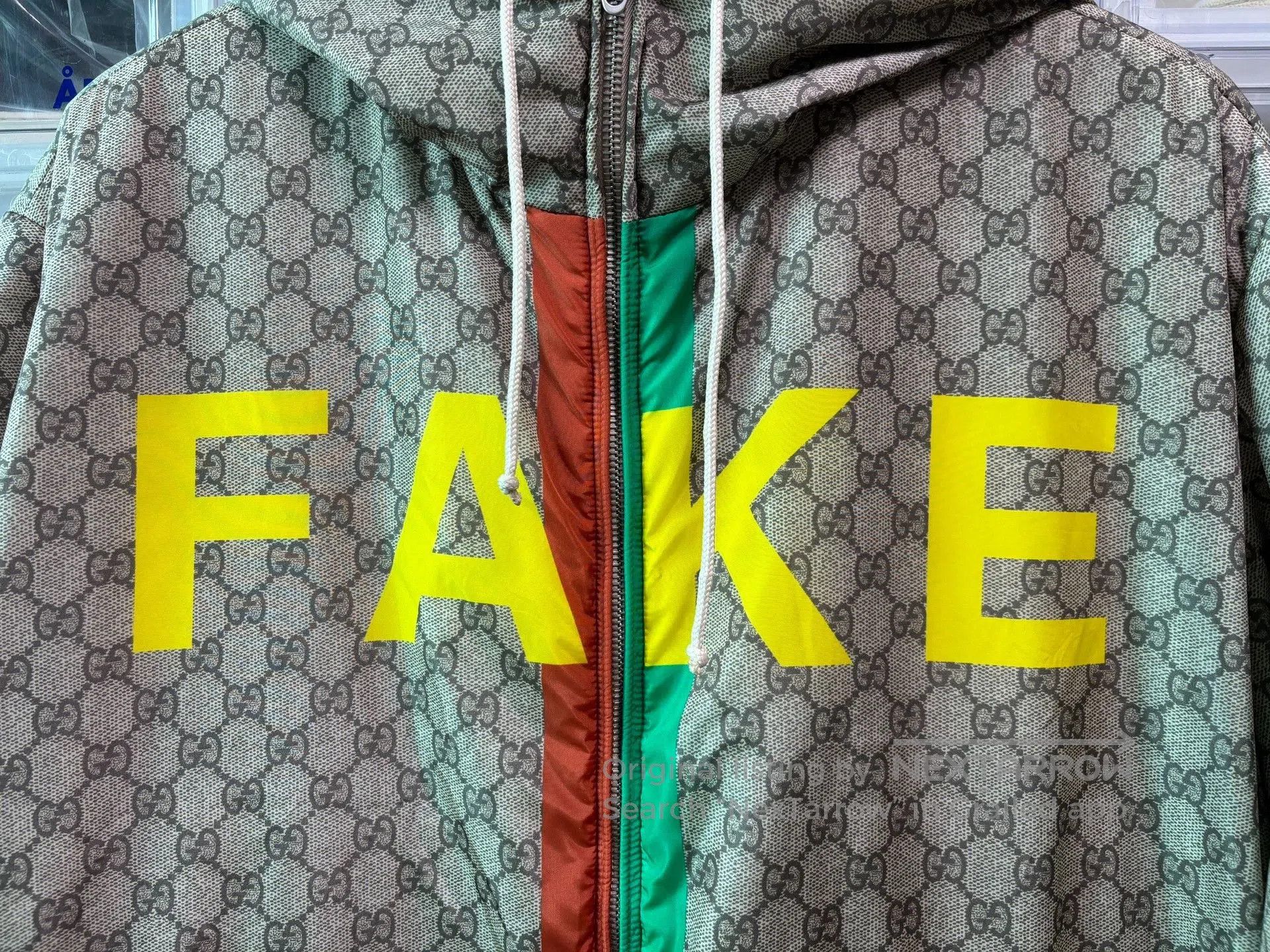 Gucci Gucci Brown Letter Print Hooded Jacket. Size US M / EU 48-50 / 2 - 3 Thumbnail