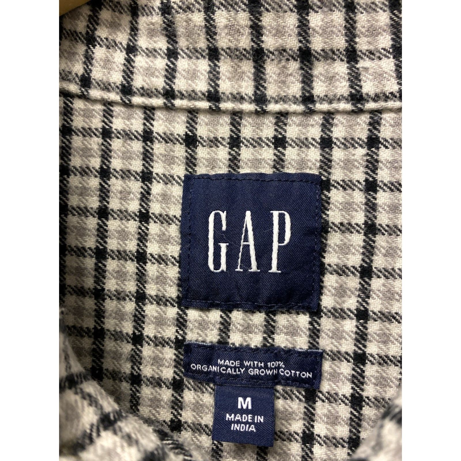 Gap Gap Button Shirt Men’s M Long Sleeve Gray Houndstooth /0475 Size US M / EU 48-50 / 2 - 4 Thumbnail