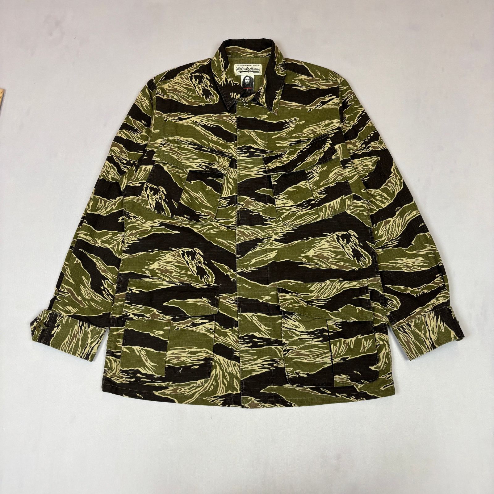 Wacko Maria Wacko Maria Bob Marley Tiger Stripe Military Jacket Men's L Size US L / EU 52-54 / 3 - 2 Thumbnail