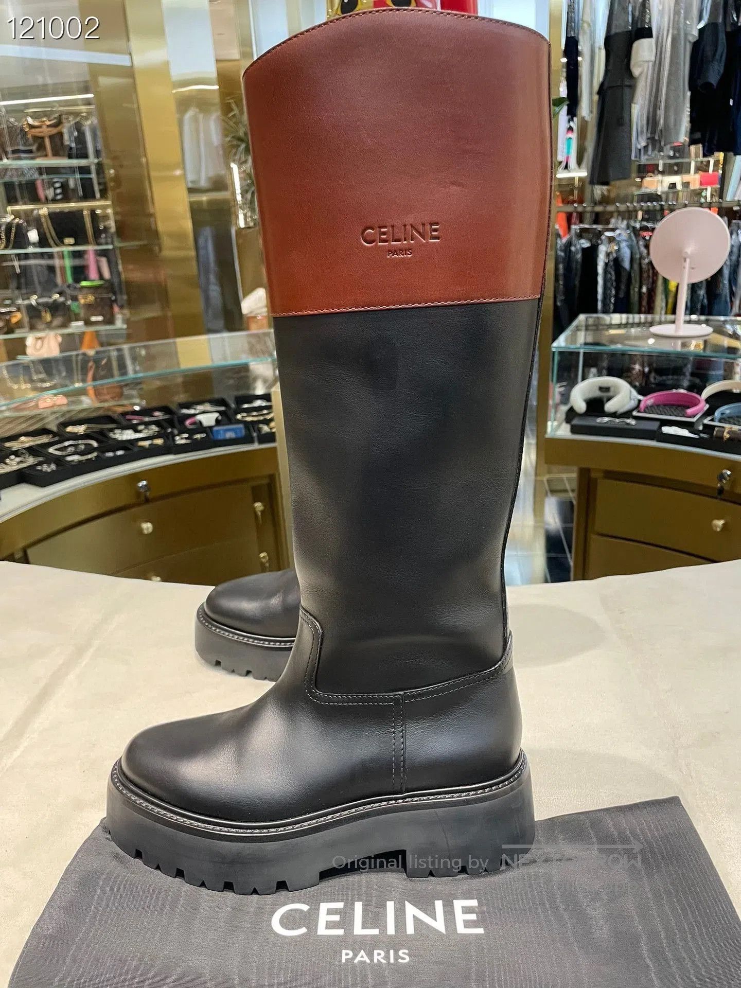 Celine Celine Colorblock Riding Boots. Size US 8 / IT 38 - 3 Thumbnail