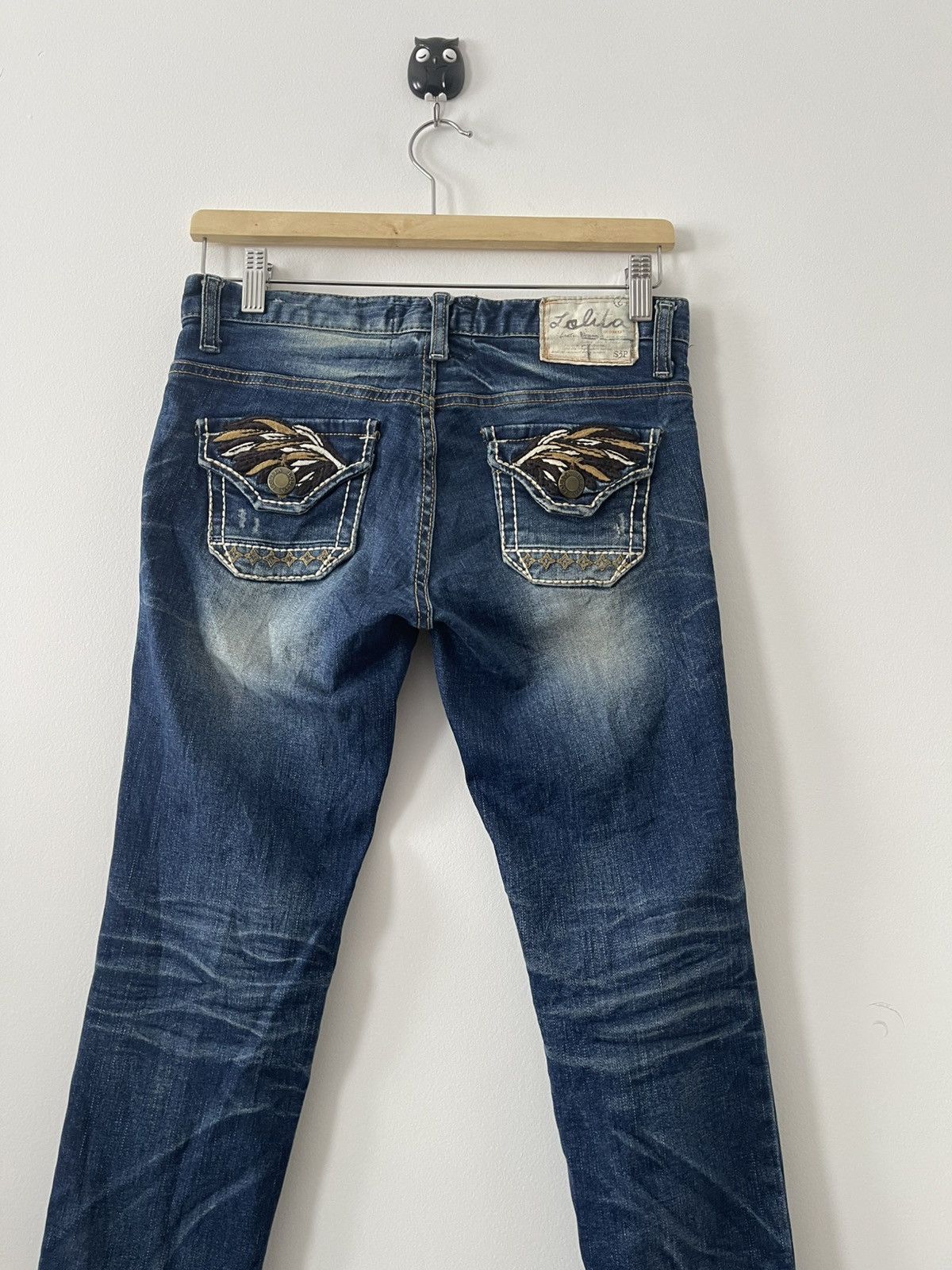 Japanese Brand Rare Vintage LOLITA JEANS Yoshitomo Nara Style Wings Pockets Size US 28 / EU 44 - 4 Thumbnail