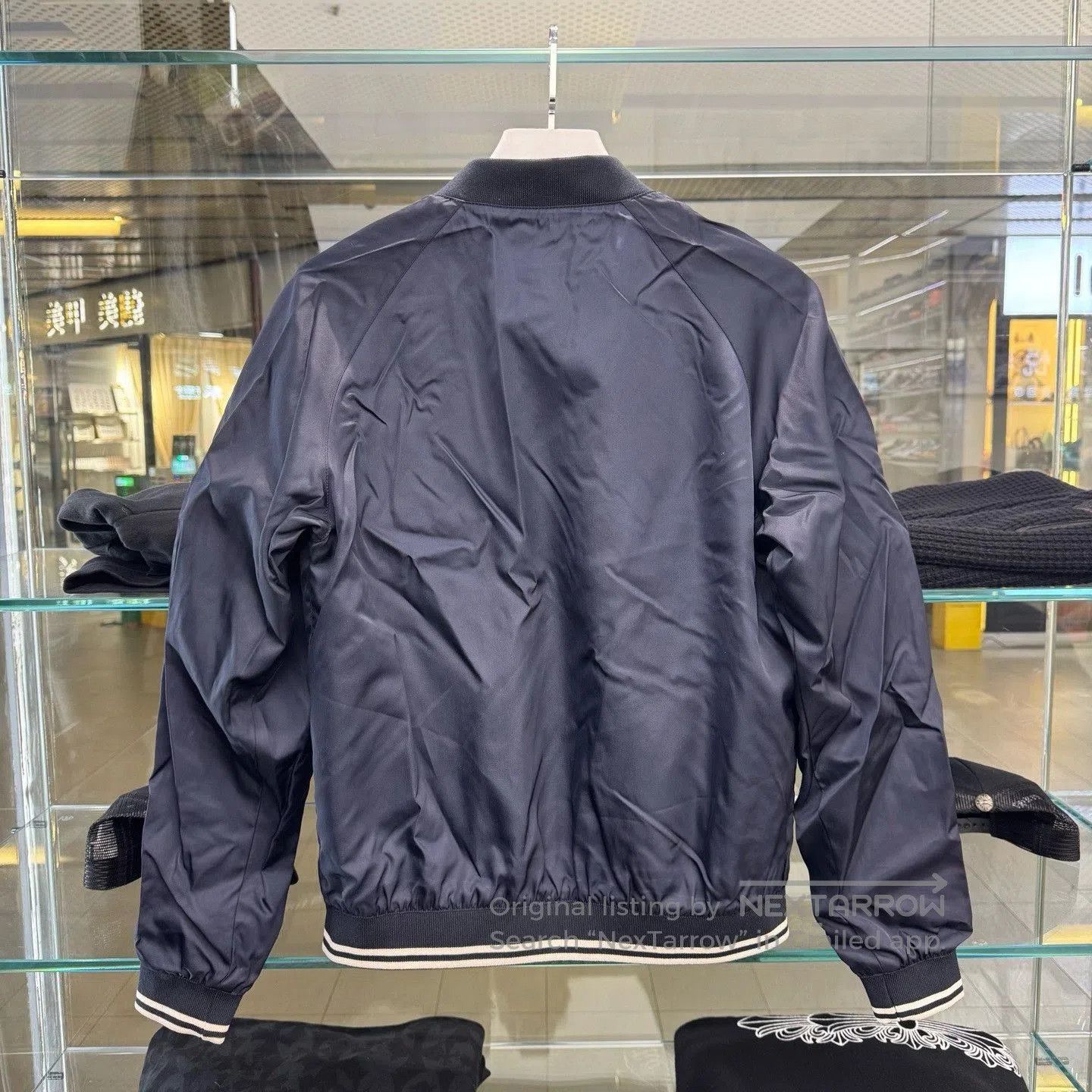 Prada Prada Dark Blue Baseball Jacket. Size US M / EU 48-50 / 2 - 4 Thumbnail