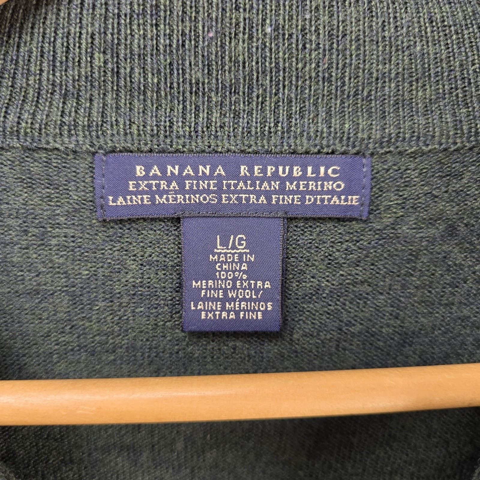 Banana Republic Banana Republic Extra Fine Merino Wool Zip Up Jacket Large Size US L / EU 52-54 / 3 - 5 Thumbnail