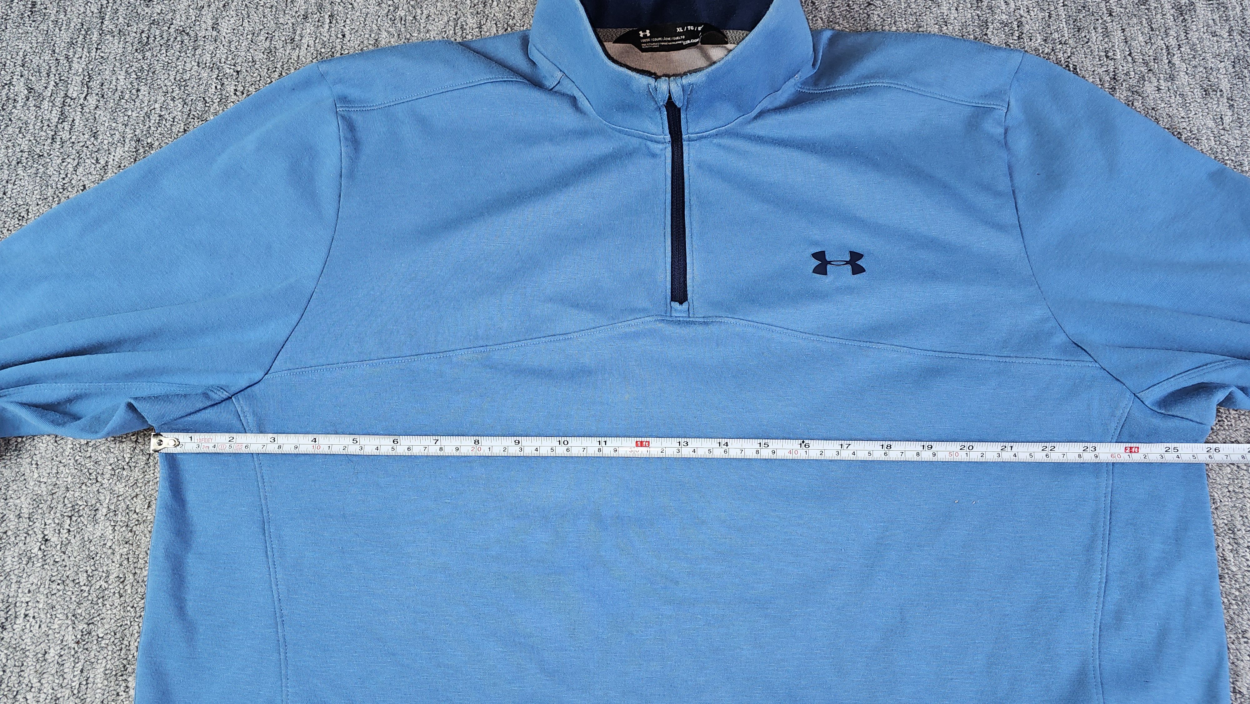 Under Armour Under Armour ColdGear 1/4 Zip Pullover Fleece Blue XL Size US XL / EU 56 / 4 - 11 Thumbnail