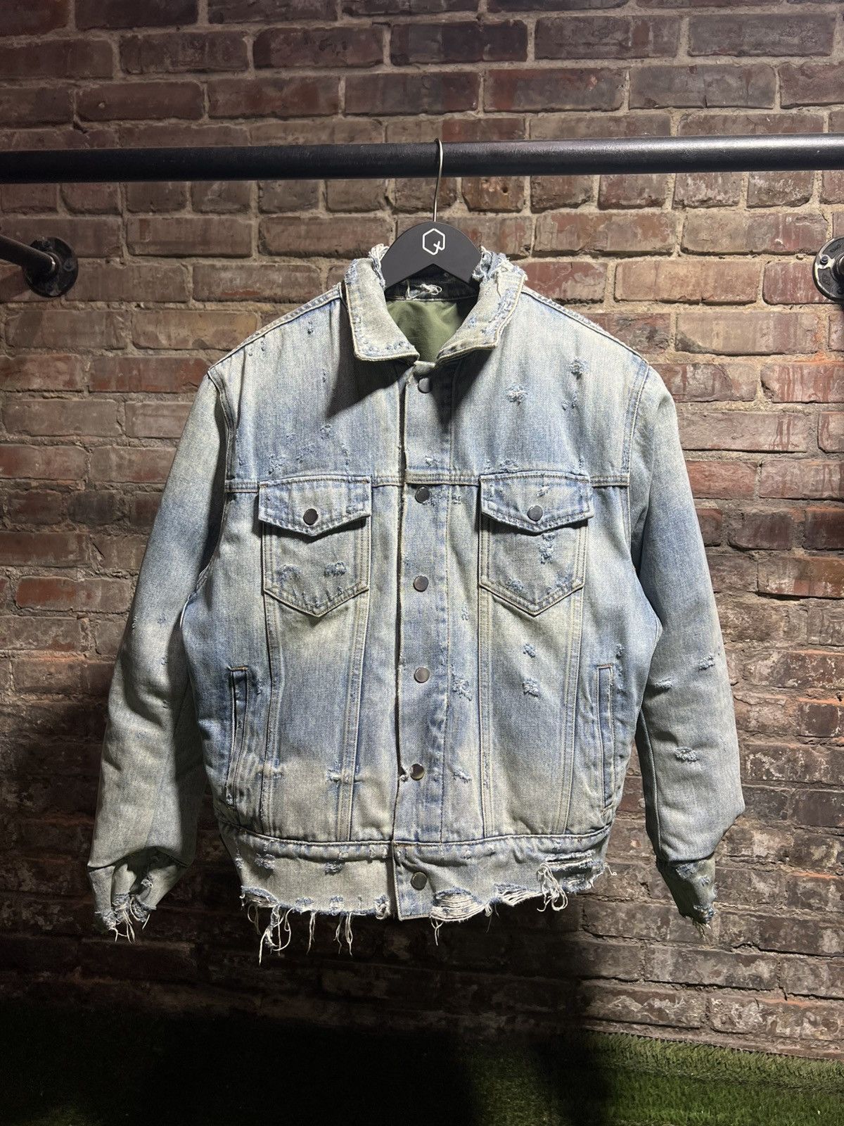 国内正規 AMIRI Reversible Tucker Bomber S Amiri Reversible Nylon and Denim Bomber Jacket at 1stDibs