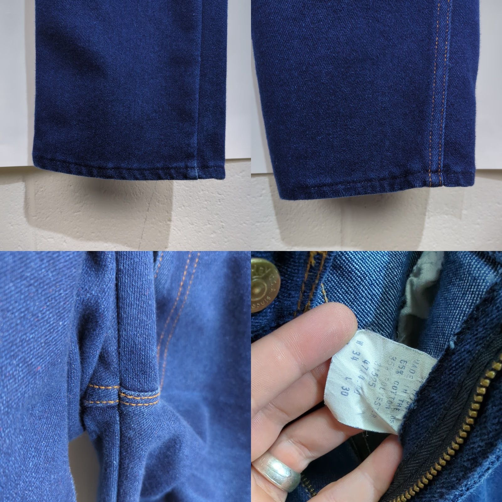 Vintage VINTAGE Key Jeans 32x30 Denim Blue Straight Leg 90s USA Made Jeans Mens Regular Pant Blue Size US 32 / EU 48 - 8 Thumbnail