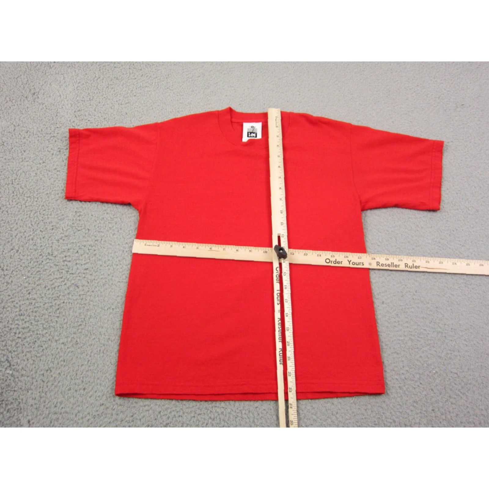 Lee VINTAGE Lee Shirt Womens Small Red Mens 90s Blank Heavyweight Cotton Casual Shirt S Red 80s 90s School Womens Size S / US 4 / IT 40 - 5 Thumbnail