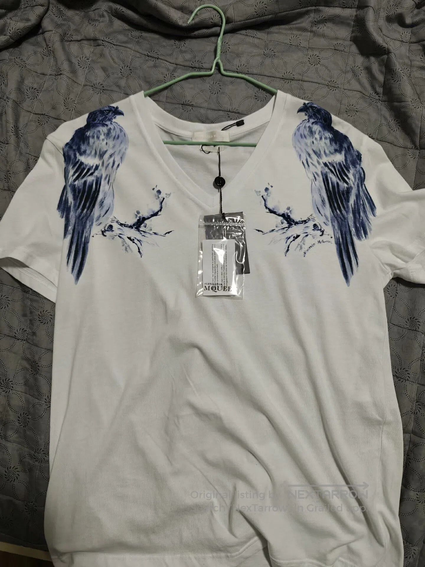 Alexander Wang Alexander Wang White Bird Print T-shirt. Size US M / EU 48-50 / 2 - 2 Thumbnail