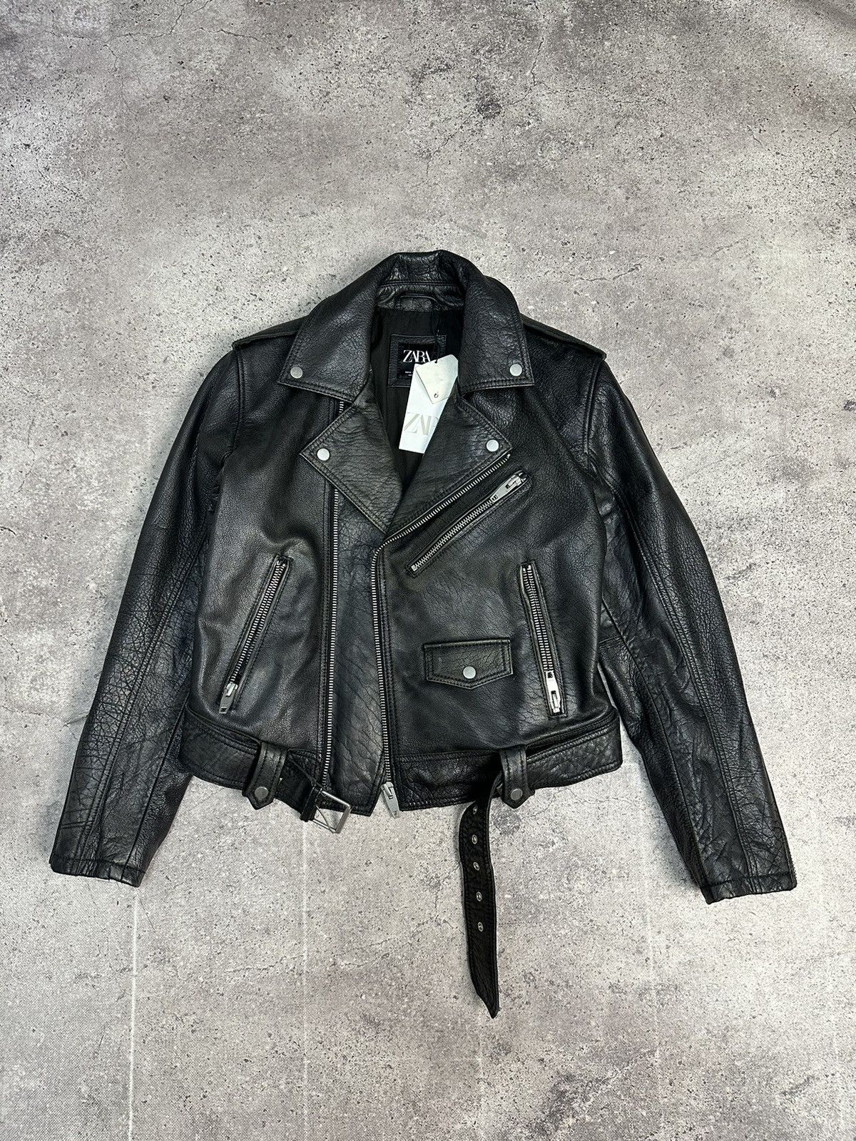 If Six Was Nine × Vintage Vintage Bomber Cropped Leather Jacket Archival Distressed Size US M / EU 48-50 / 2 - 5 Thumbnail