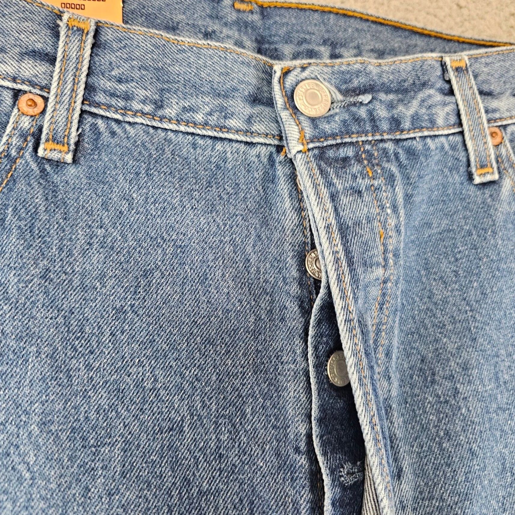 Levi's VINTAGE Levi's 501 Jeans Mens 38x30 Blue Made In Mexico NWT Deadstock Regular Fit 5-Pocket Denim Cotton Classic Straight USA Size US 38 / EU 54 - 4 Thumbnail
