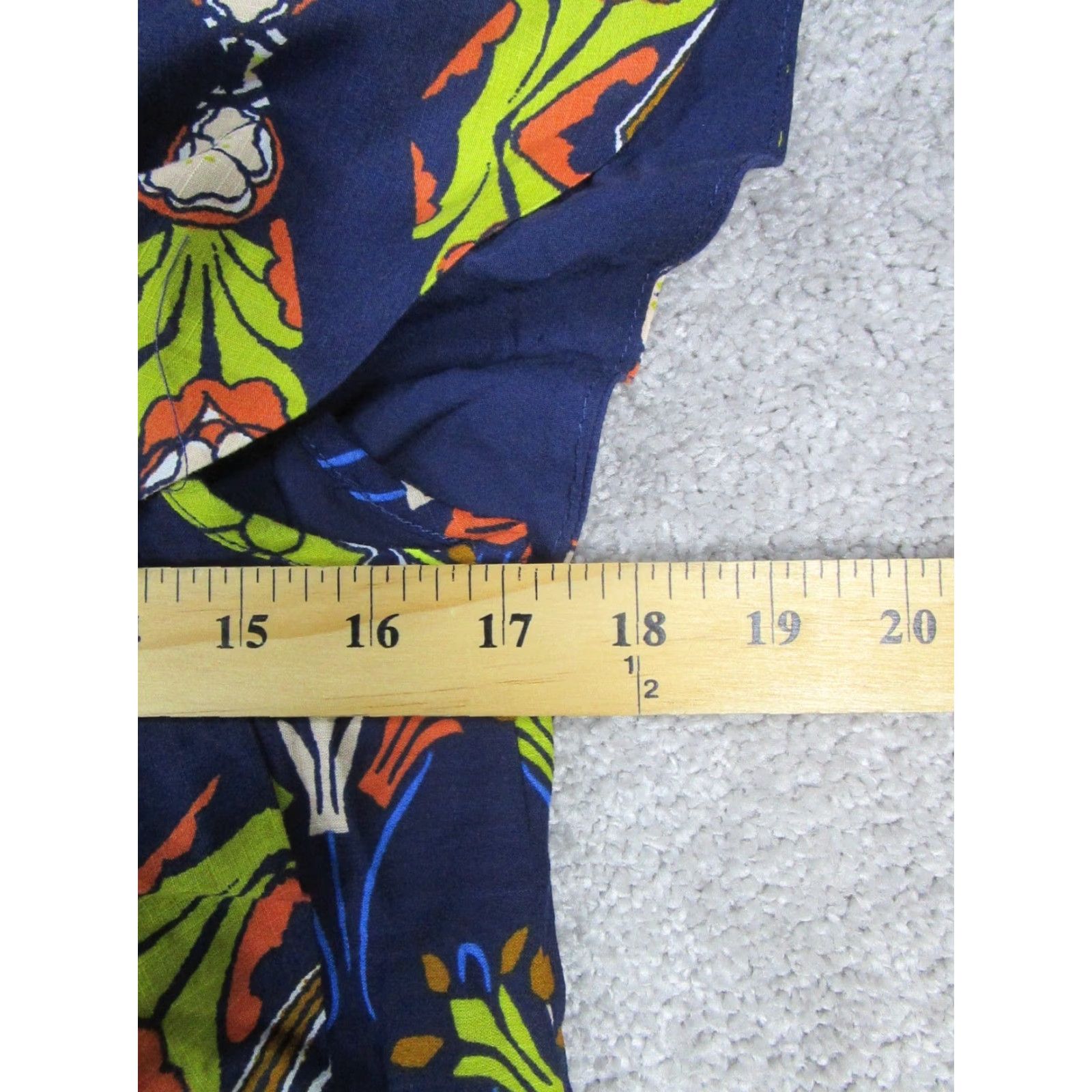 Vintage Maeve Dress Womens XS Blue Geometric Midi A-Line Shirt Dress Blue Size XS / US 0-2 / IT 36-38 - 7 Thumbnail