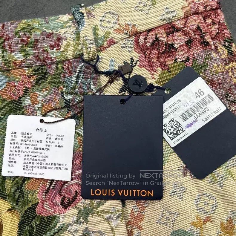 Louis Vuitton Louis Vuitton size US 46 Floral printed logo shorts Size US 30 / EU 46 - 4 Thumbnail