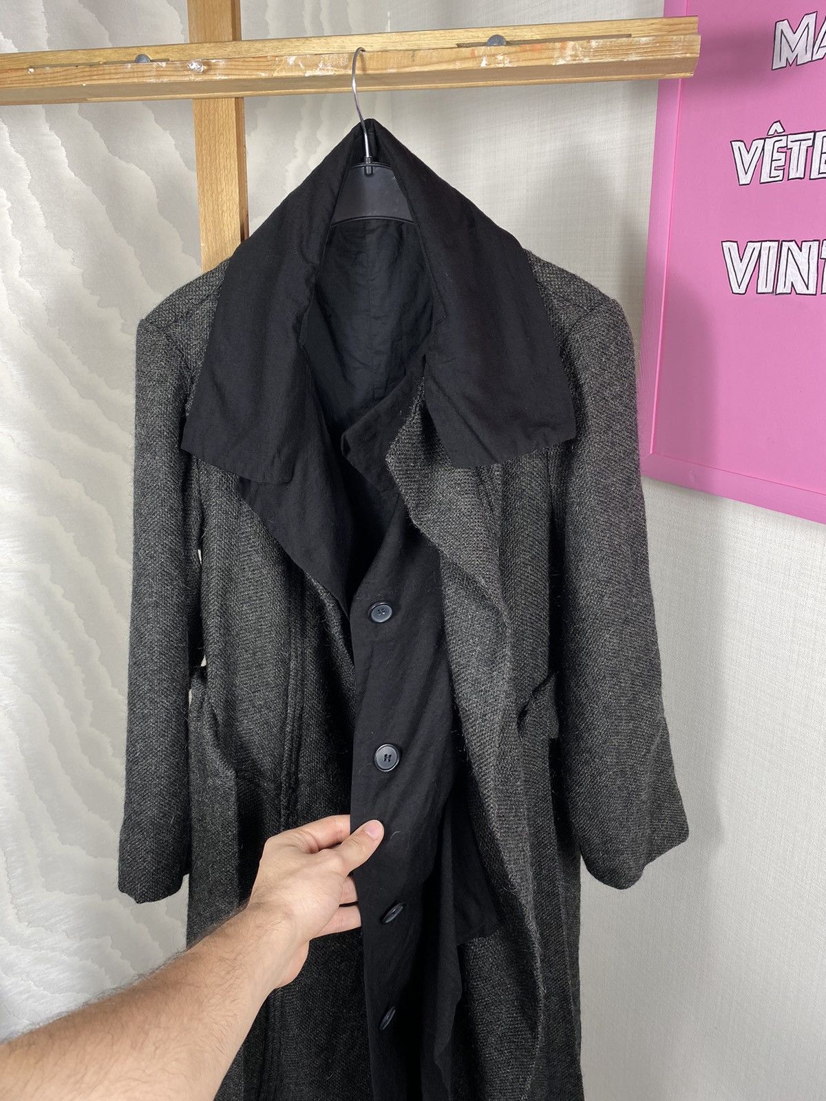 Rick Owens × Vintage Olmar & Mirta Anthracite Coat Size S / US 4 / IT 40 - 8 Thumbnail