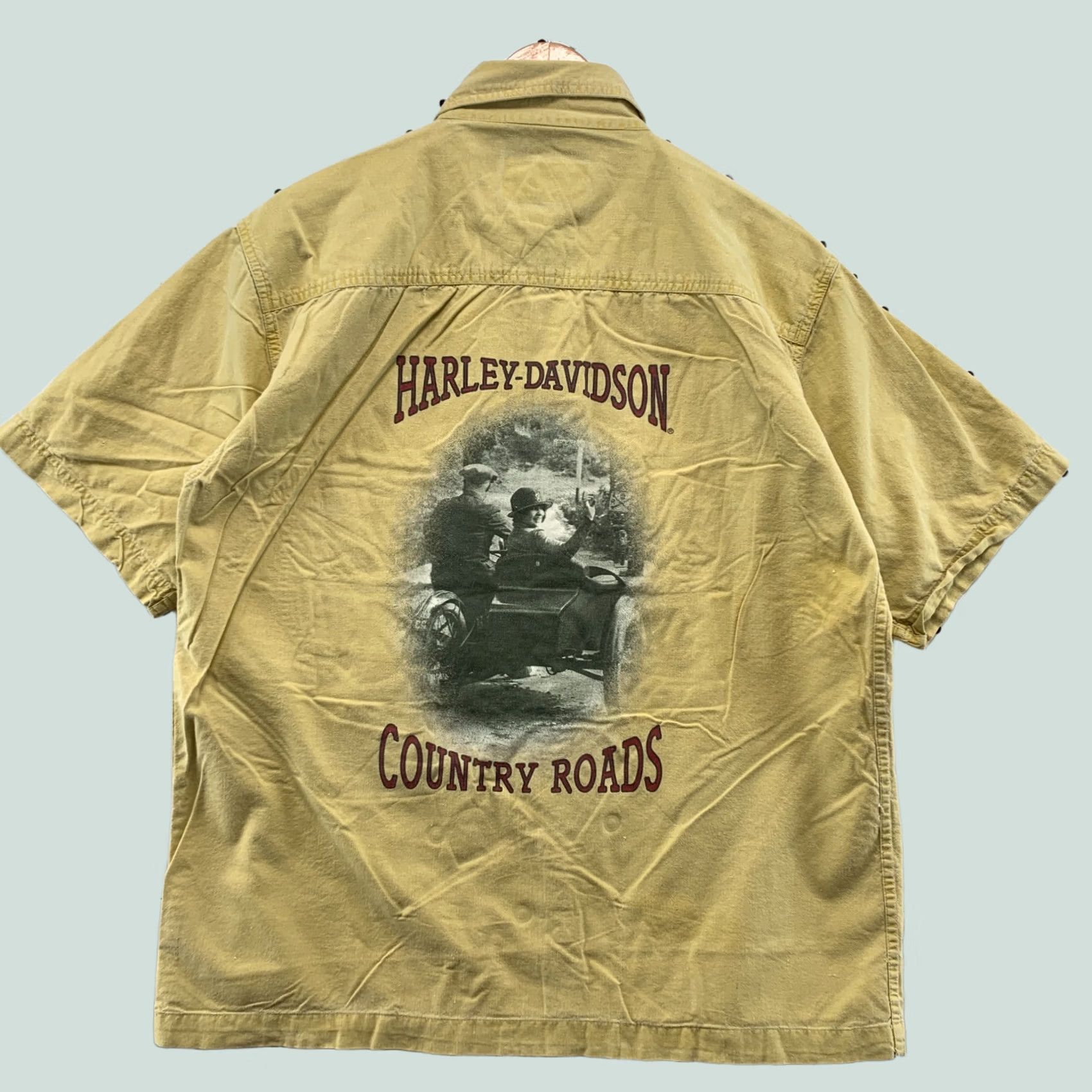 Harley Davidson Harley Davidson Yellow Shirt Limited Edition Nostalgia Series Mens Medium Button-Up Size US M / EU 48-50 / 2 - 1 Thumbnail