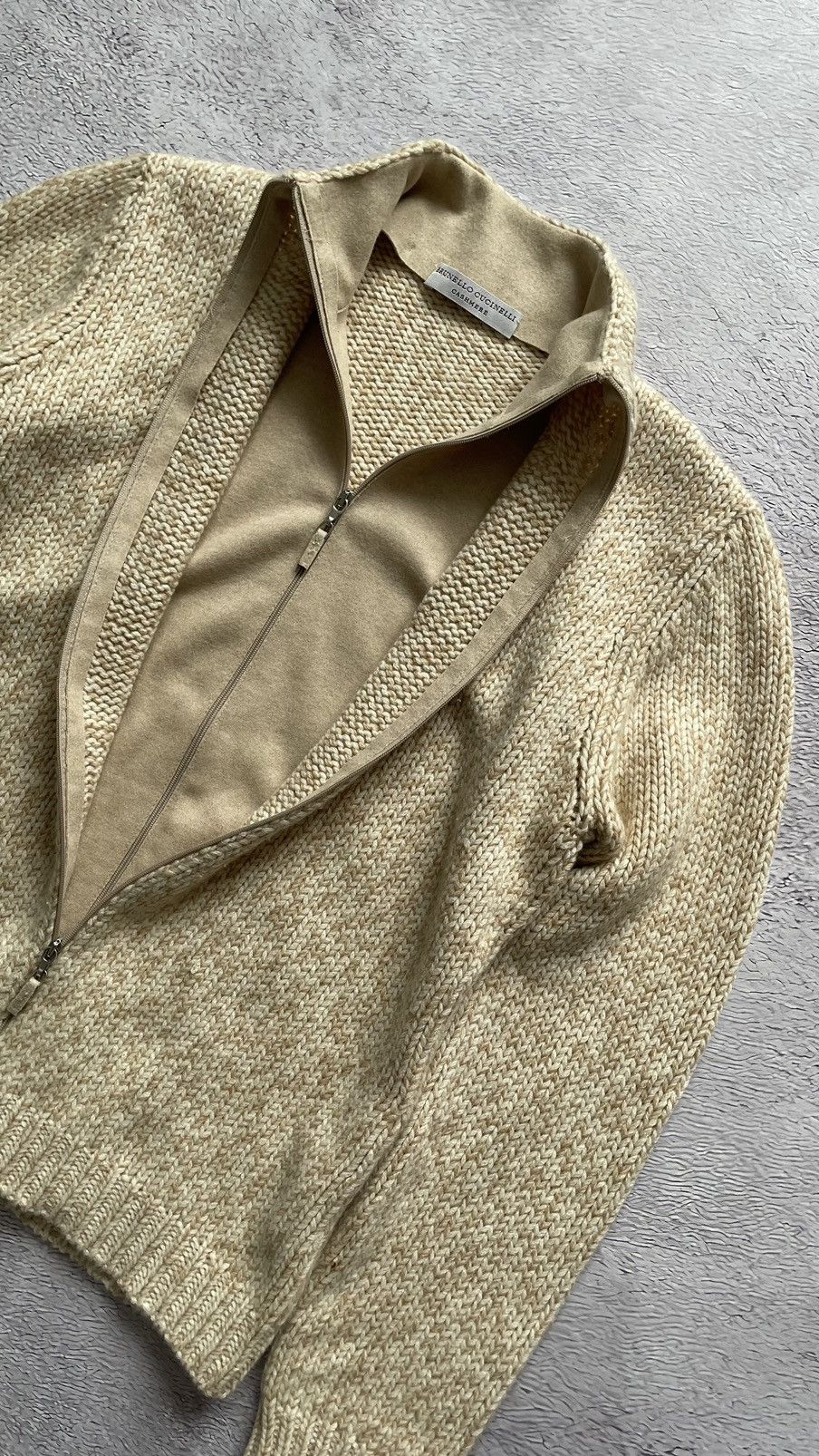 Brunello Cucinelli LUXURY! Brunello Cucinelli Cashmere Zip Up Sweater Lampo Size US S / EU 44-46 / 1 - 4 Thumbnail
