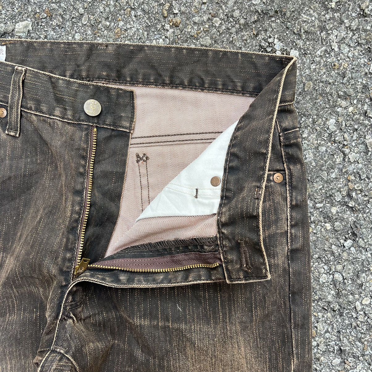 Japanese Brand Flared Lee Jeans Clawmark Faded Brown Bootcut Pants Size US 32 / EU 48 - 7 Thumbnail