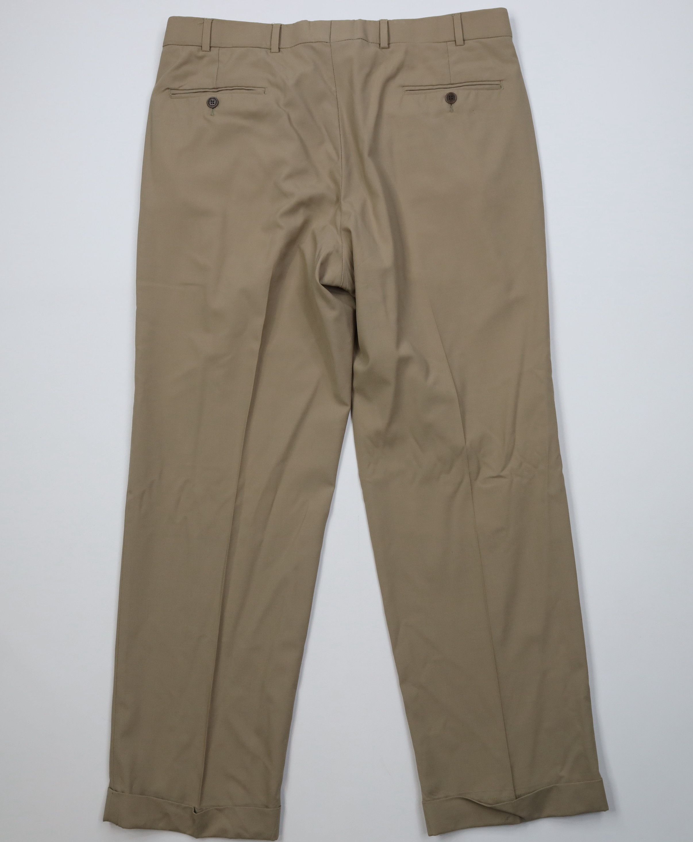 Brooks Brothers Vintage 90s Y2K Brooks Brothers Wool Wide Leg Chino Pants Size US 36 / EU 52 - 10 Thumbnail