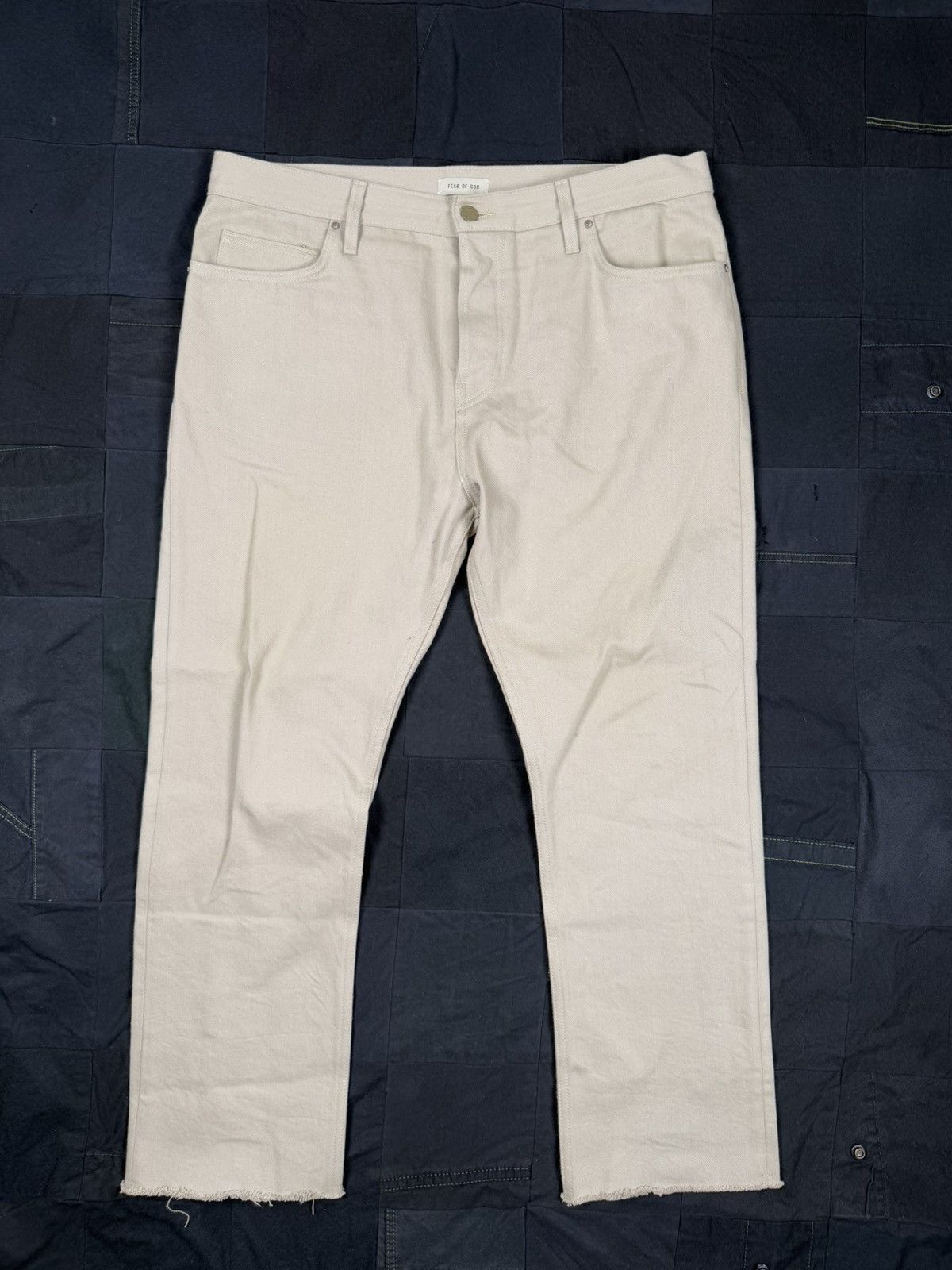 Fear of God Eternal Khaki Denim Pants Size US 36 / EU 52 - 1 Thumbnail