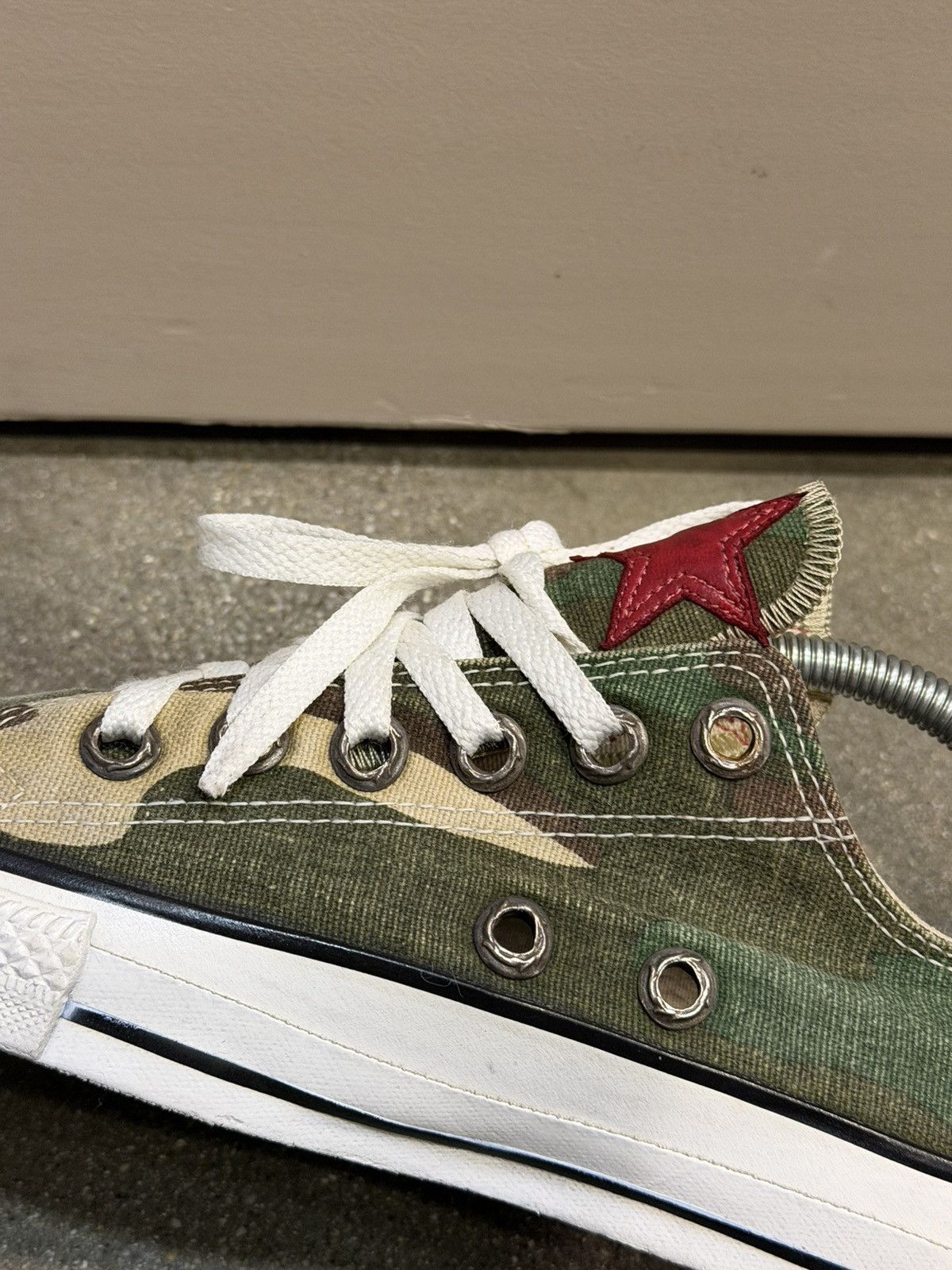 Chrome Hearts CH Star Patched Camo Canvas Converse Lowtop Sneakers 8 Size US 8.5 / EU 41-42 - 8 Thumbnail