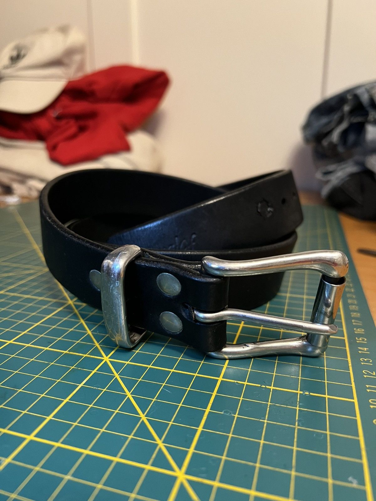 Vintage Vintage Apache thick leather belt Size ONE SIZE - 1 Thumbnail