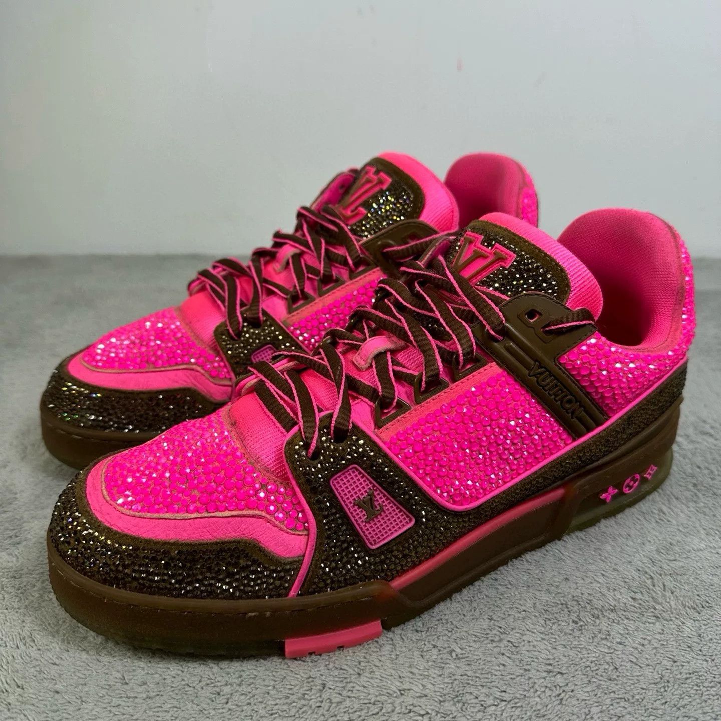 Louis Vuitton Louis Vuitton Training Pink Lowtop Sneakers 42 Women Size US 10.5 / IT 40.5 - 1 Thumbnail