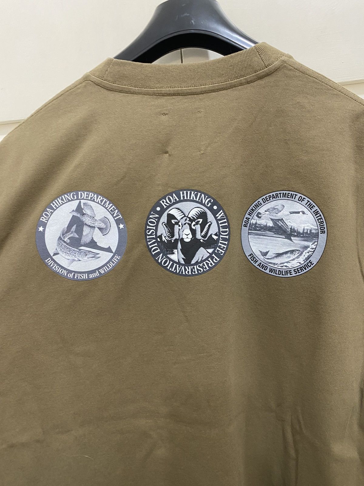 ROA Division ROA T-shirt, size L, brown with prints, new Size US L / EU 52-54 / 3 - 11 Thumbnail