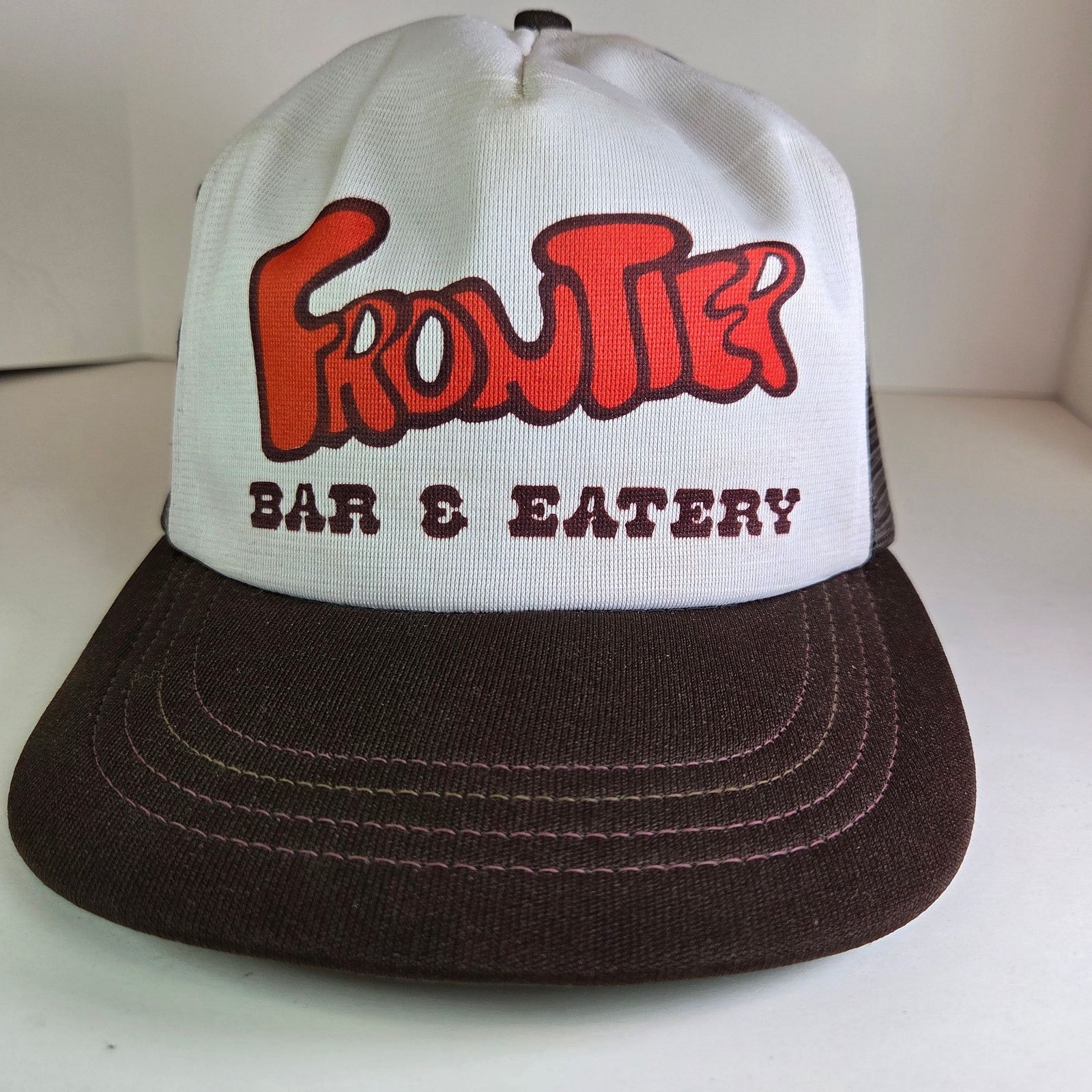 Other Vintage Frontier Bar Trucker Snapback Hat Made in USA Size ONE SIZE - 1 Thumbnail