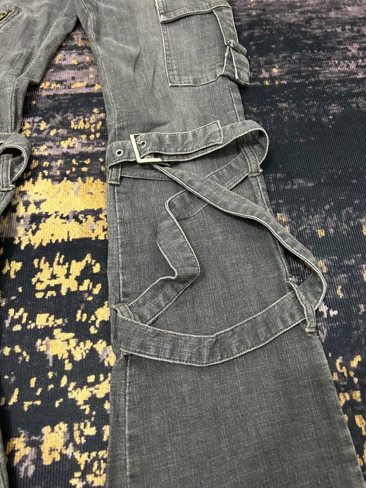 Tete Homme Japanese Bondage Cargo Flare Jeans Size US 30 / EU 46 - 5 Thumbnail