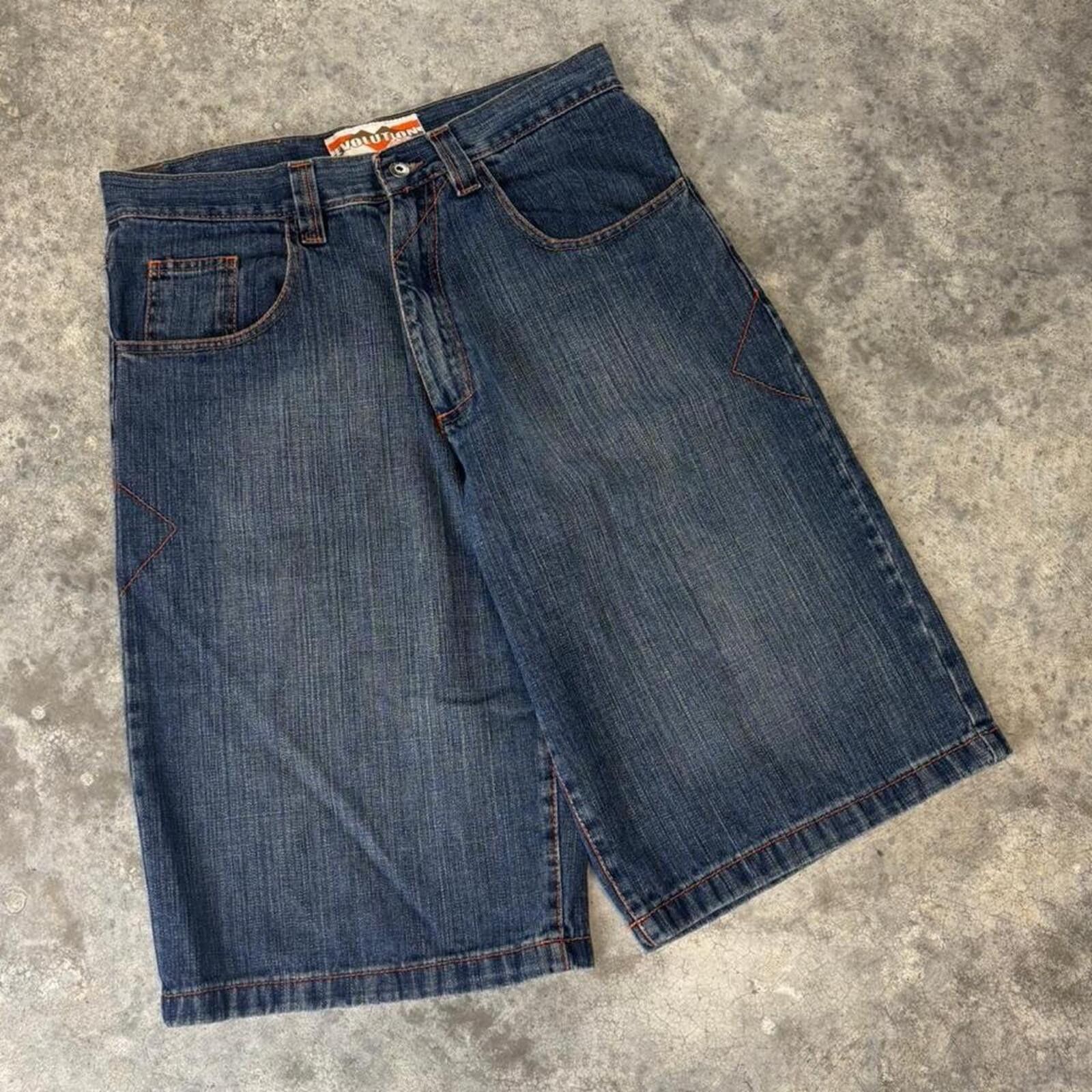 Southpole Evolution Y2K Wide Leg Baggy Skatewear Jorts Vintage Size US 36 / EU 52 - 6 Thumbnail