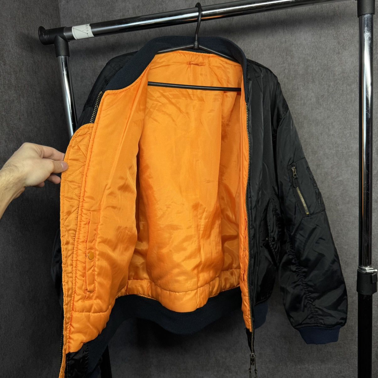 Alpha Industries × Vintage Vintage Alpha Industries MA1 Bomber Jacket Size US XL / EU 56 / 4 - 6 Thumbnail
