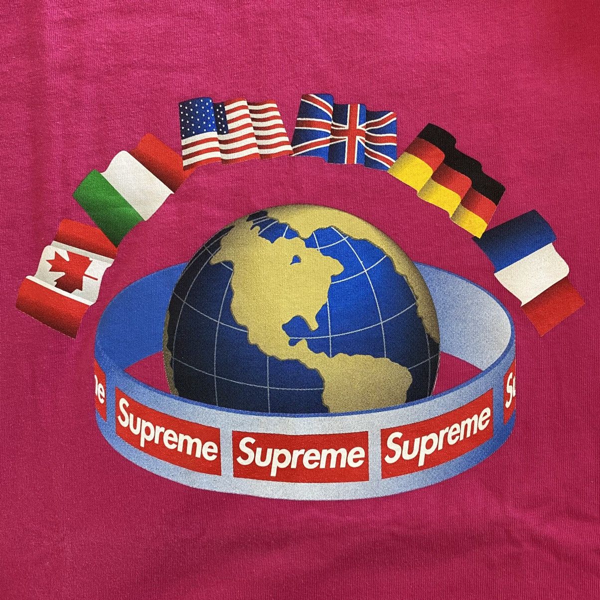 Supreme Supreme Worldwide T-Shirt Longsleeve Pink 2015 Vintge Size US L / EU 52-54 / 3 - 3 Thumbnail