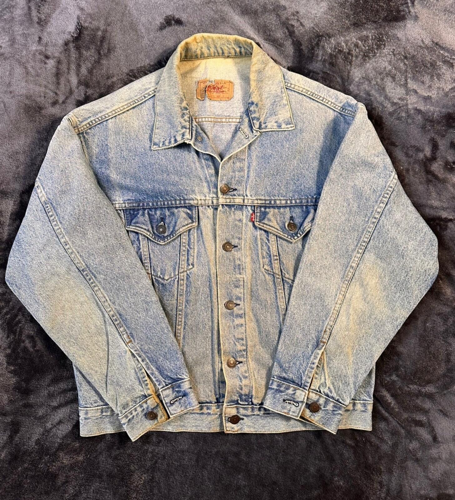 Levi's VTG Faded 80s Levi’s Denim Jacket 70507 0214 Sz Medium Size US M / EU 48-50 / 2 - 1 Thumbnail