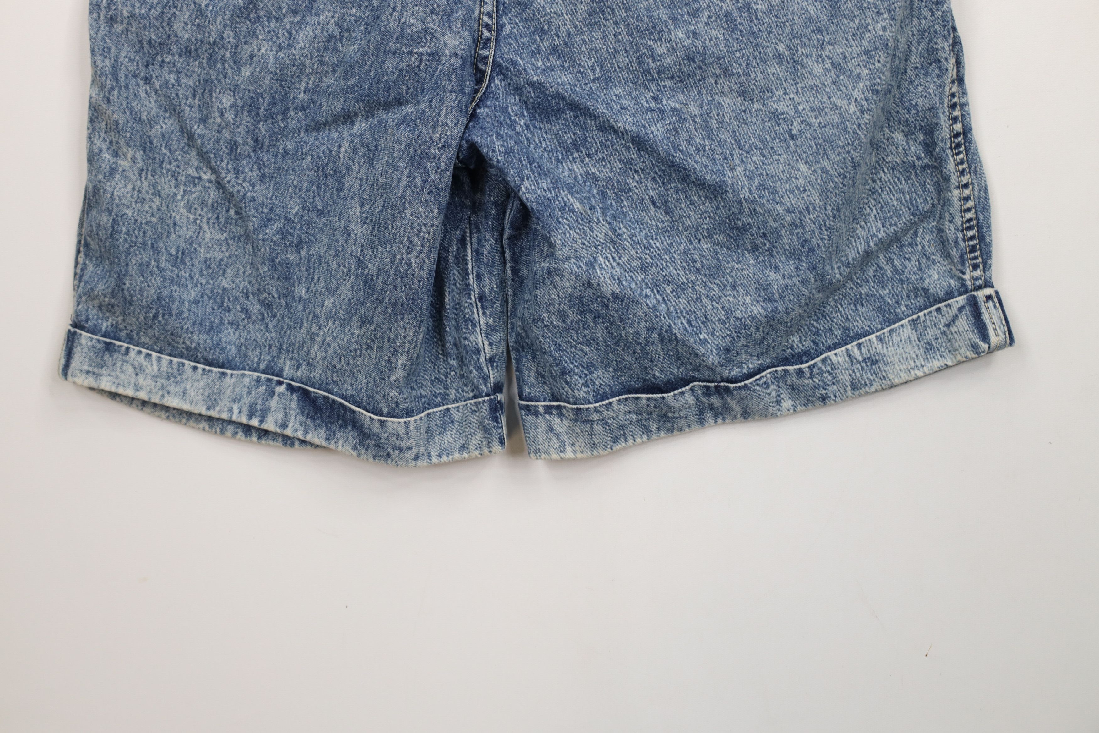 Vintage Vintage 80s Streetwear Acid Wash High Waisted Denim Shorts Size 32" / US 10 / IT 46 - 14 Thumbnail