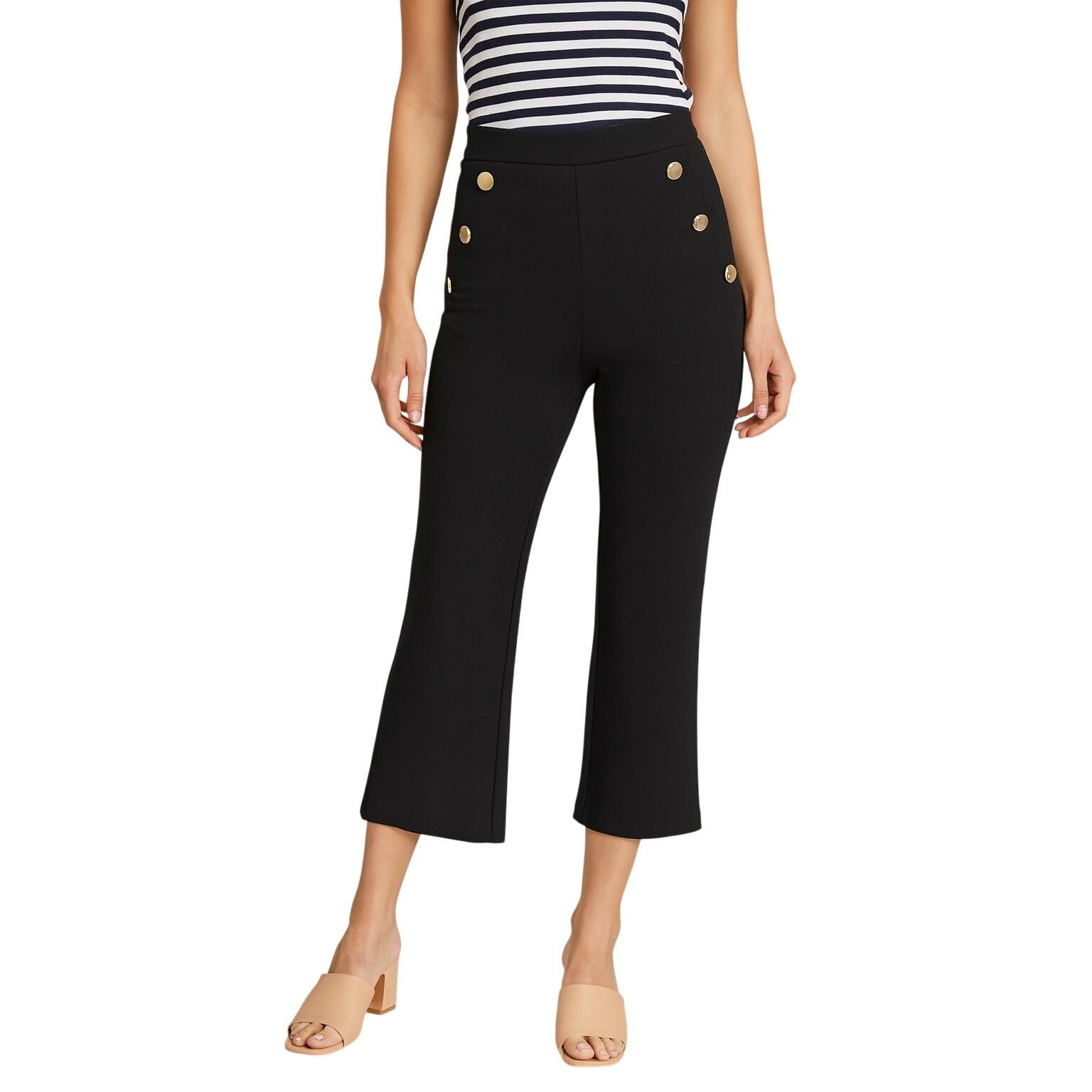 Other Haver & Blair Pull On Straight Leg Cropped High Rise Pants Size 29" - 1 Thumbnail