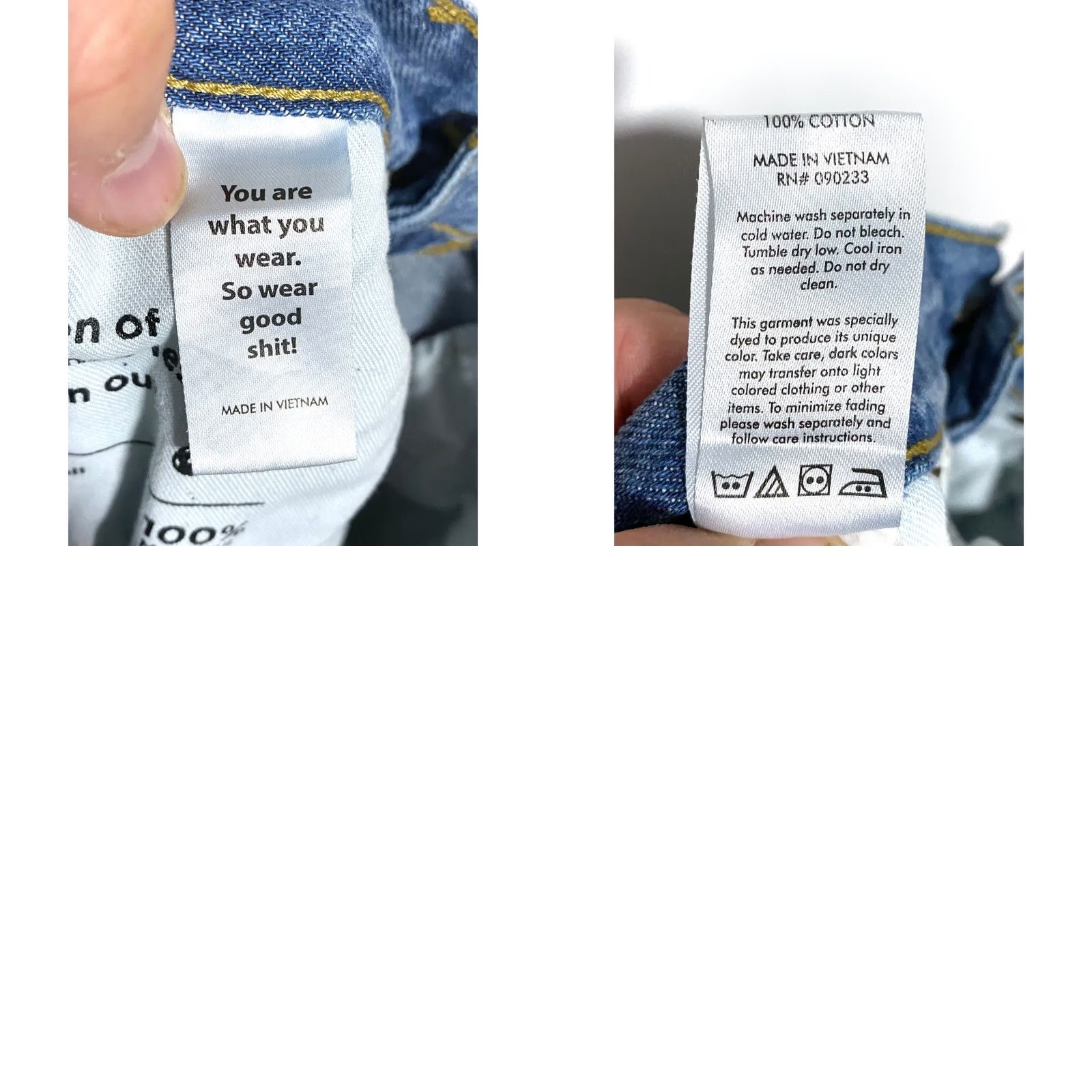 Pacsun PacSun Jeans Mens 30x30 Slim Taper Patchwork Colorblock Eco Indigo Skater Cotton Jeans Size US 30 / EU 46 - 8 Thumbnail