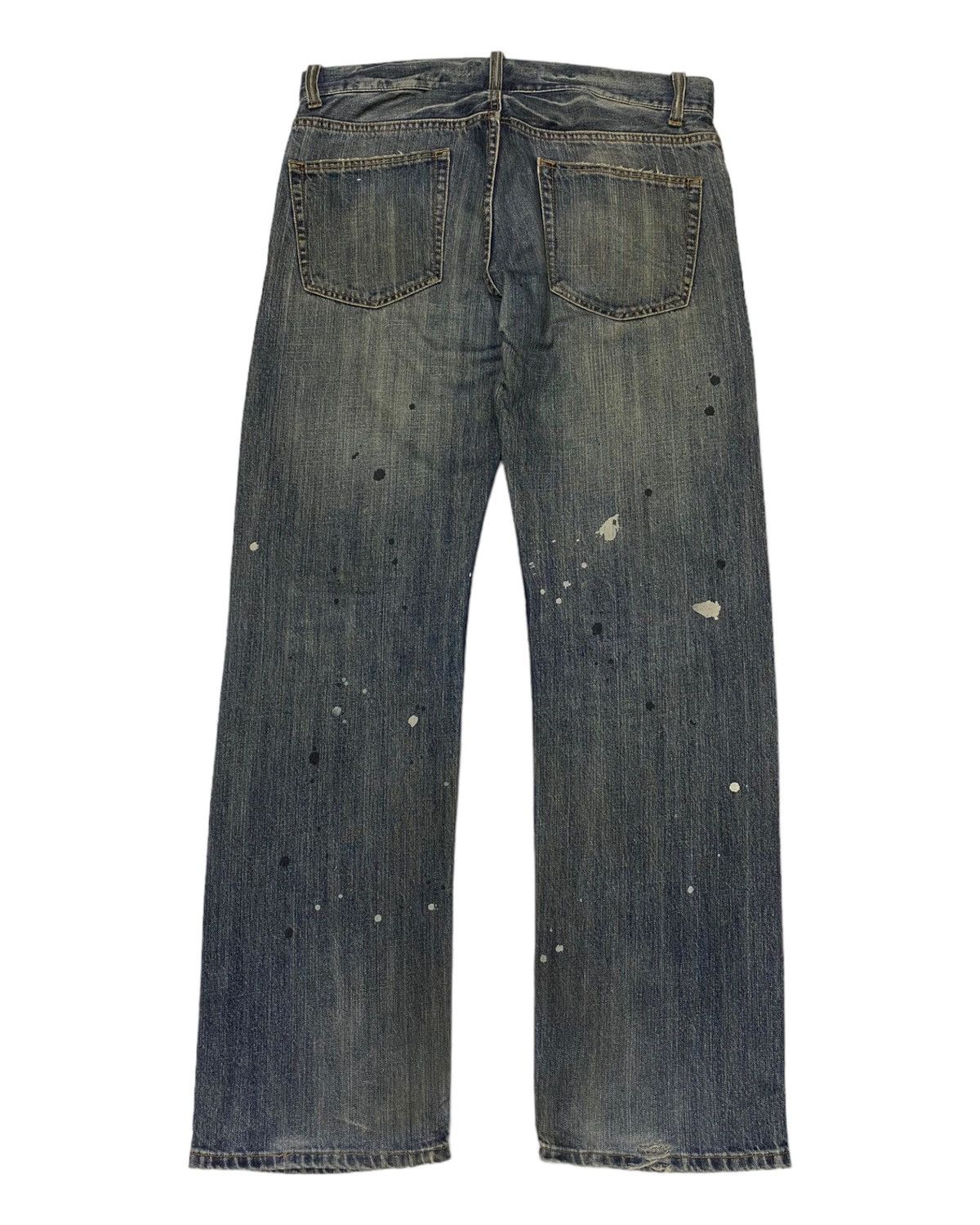 Hysteric Glamour × Japanese Brand 🔥RARE BAGGY JAPANESE PAINTER JEANS DISTRESSED DENIM JEANS Size US 35 - 3 Thumbnail