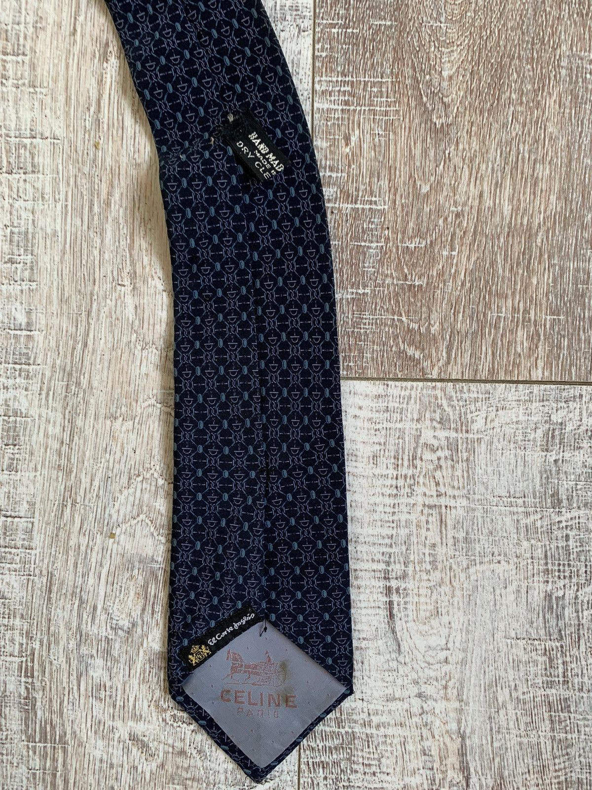Celine × Vintage Vintage Celine Paris Silk Tie Size ONE SIZE - 4 Thumbnail