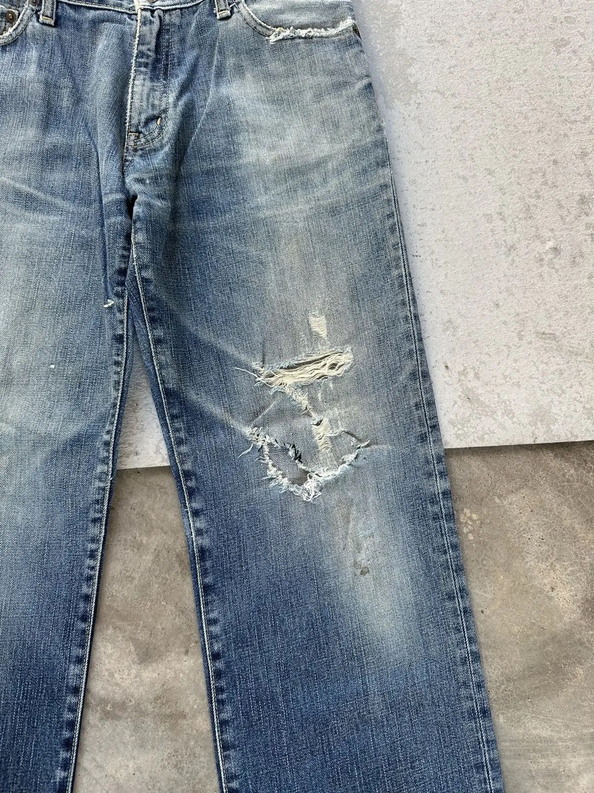 Vintage SEND OFFERS 🍁S-002 UNIQLO Japan Distressed Denim Rusty Pants Size US 33 - 7 Thumbnail