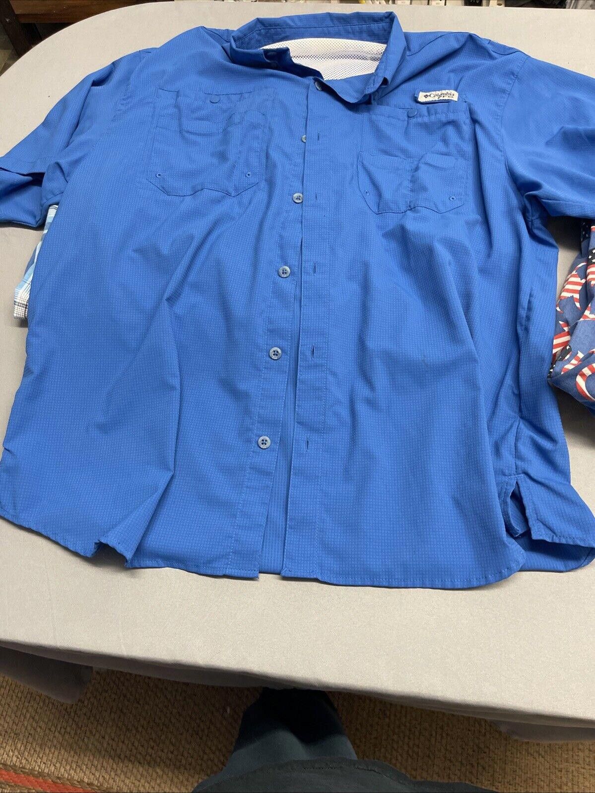 Columbia Lot of 4 Columbia Shirts XL 3 Short Sleeve 1 Long Sleeve Size US XL / EU 56 / 4 - 5 Thumbnail