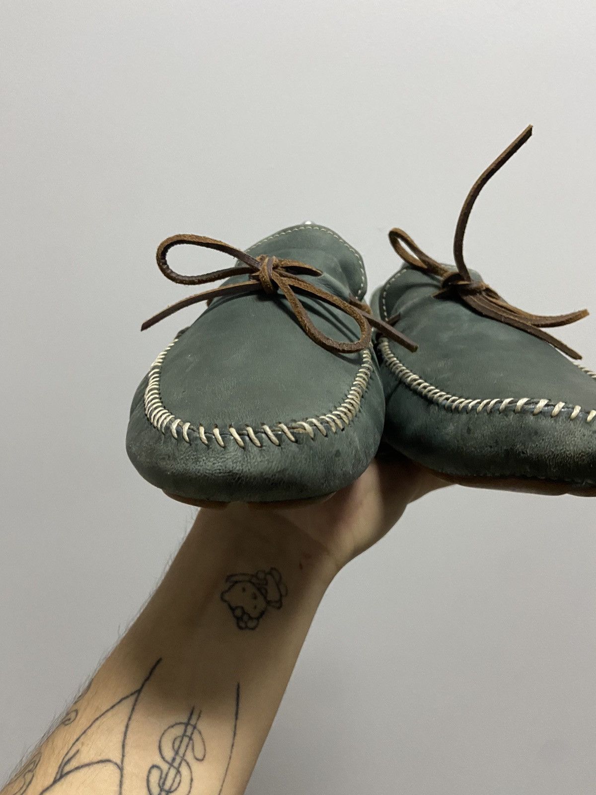 Prada × Vintage Prada Vintage Brown Shoes Sandals Moccasins Luxury Size US 12 / EU 45 - 15 Thumbnail