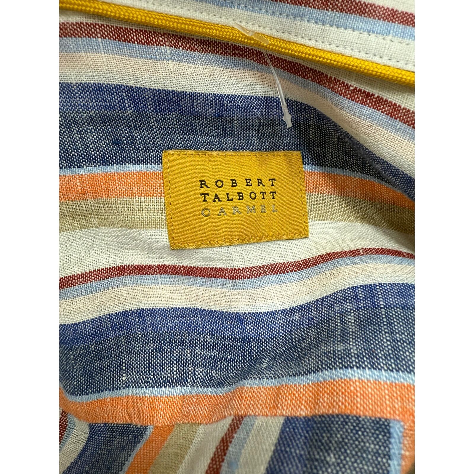 Robert Talbott Robert Talbott Men's Shirt L Linen Long Sleeve Casual #G706 Size US L / EU 52-54 / 3 - 3 Thumbnail