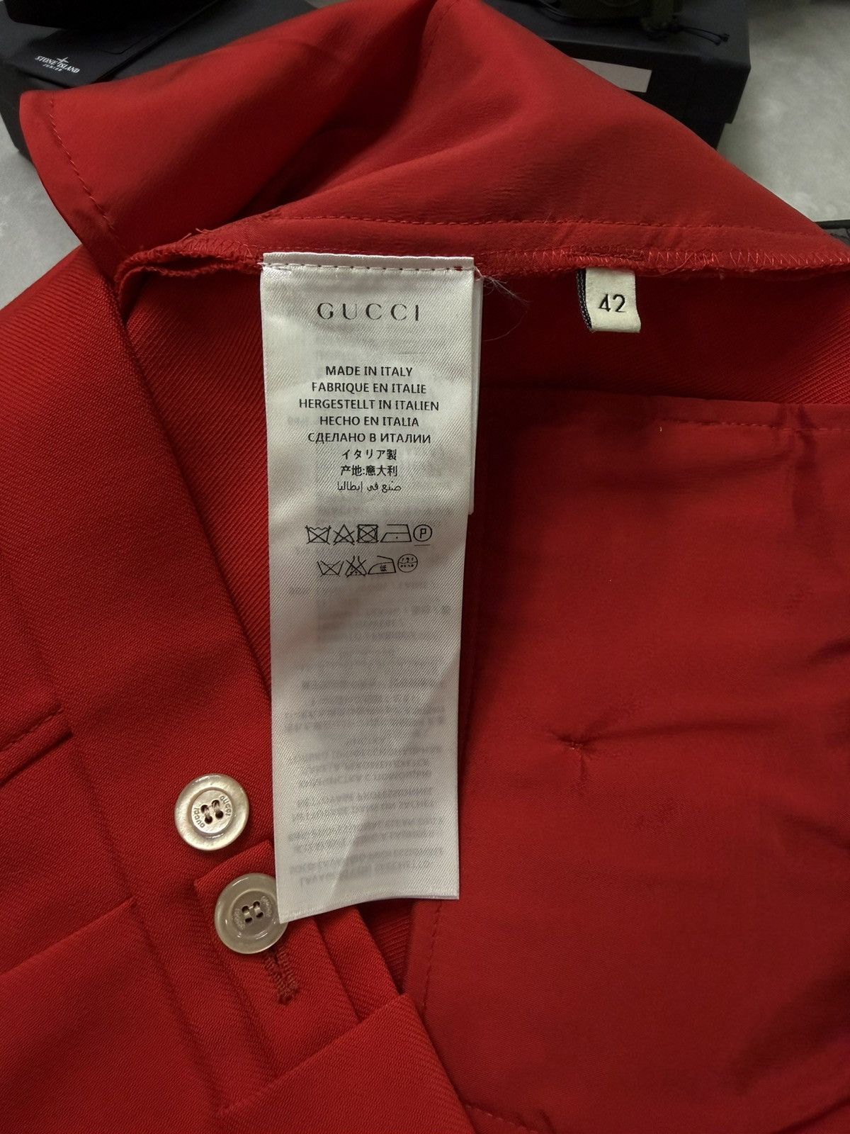 Gucci Gucci wide-leg ankle-cropped trousers with tiger embroidery Size 28" / US 6 / IT 42 - 12 Thumbnail