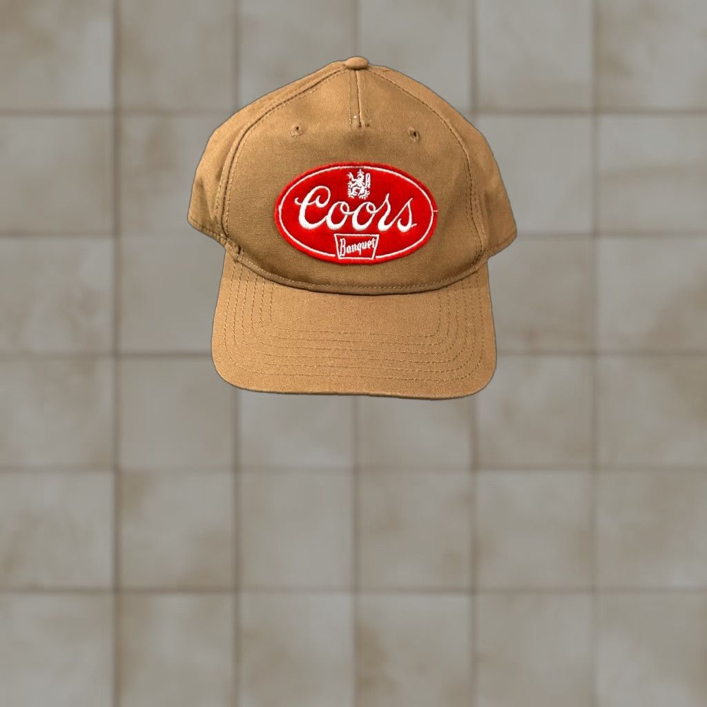 Logo 7 Coors Banquet Baseball Cap Mens Adjustable Brown Beer Logo Snapback One Size Twill Polyester Cotton Sports Classic Summer Size ONE SIZE - 1 Thumbnail
