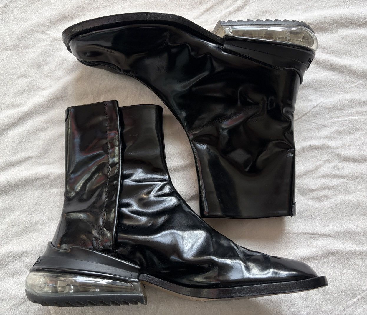 Maison Margiela RARE Maison Margiela Tabi Boots Air Bag Heel Sole MM6 ankle Size US 8 / EU 41 - 3 Thumbnail