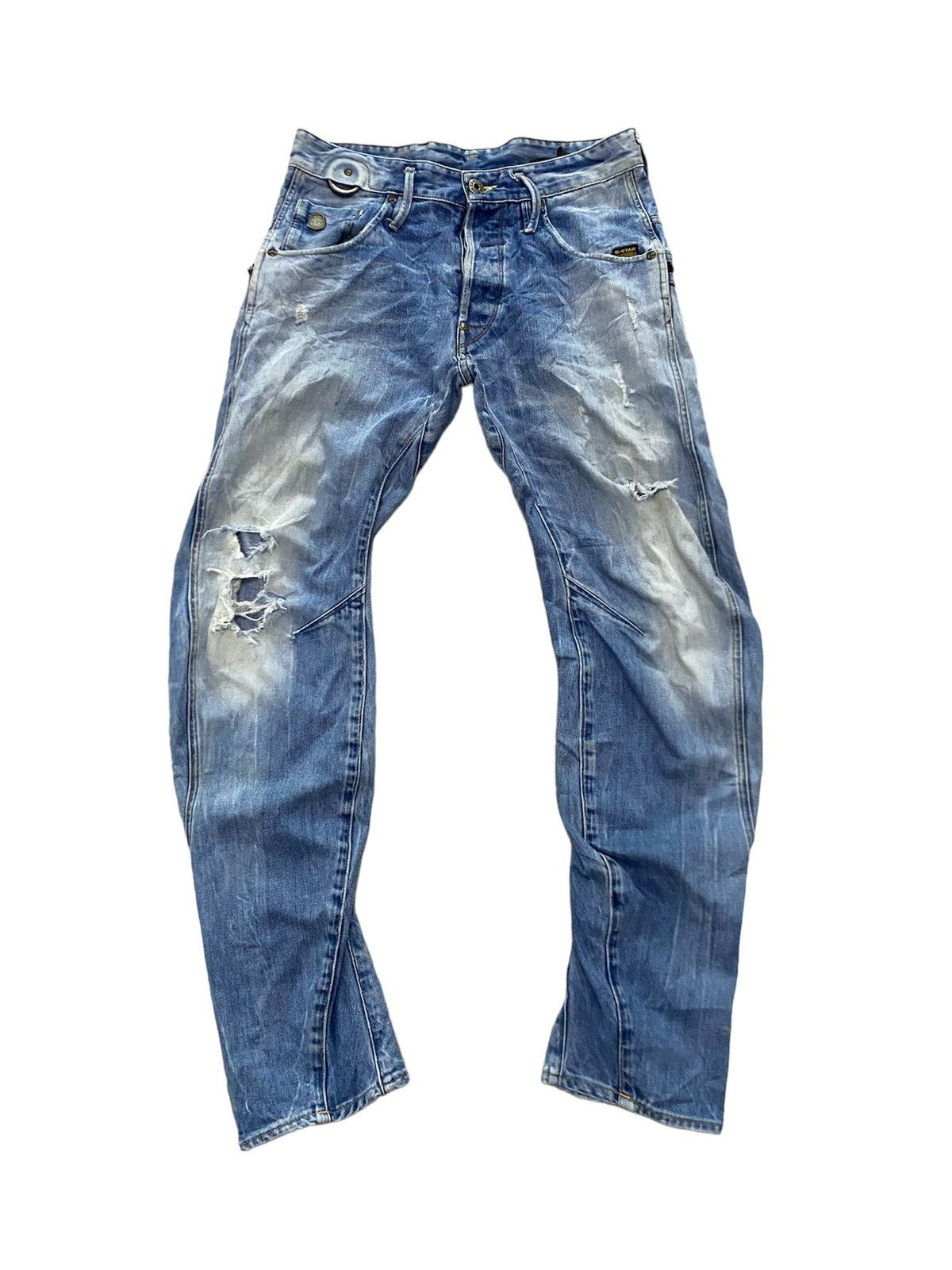 G-Star × Japanese Brand Distress Ripped Style G Star Slim Type Design Size US 29 - 1 Thumbnail