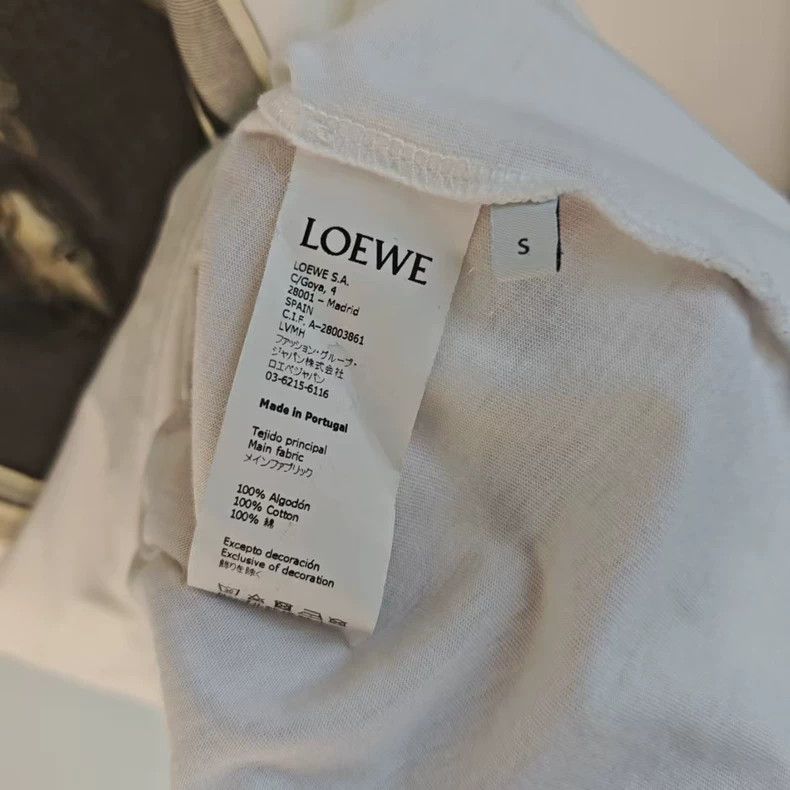 Loewe LOEWE White portrait print short sleeves Size S / US 4 / IT 40 - 4 Thumbnail