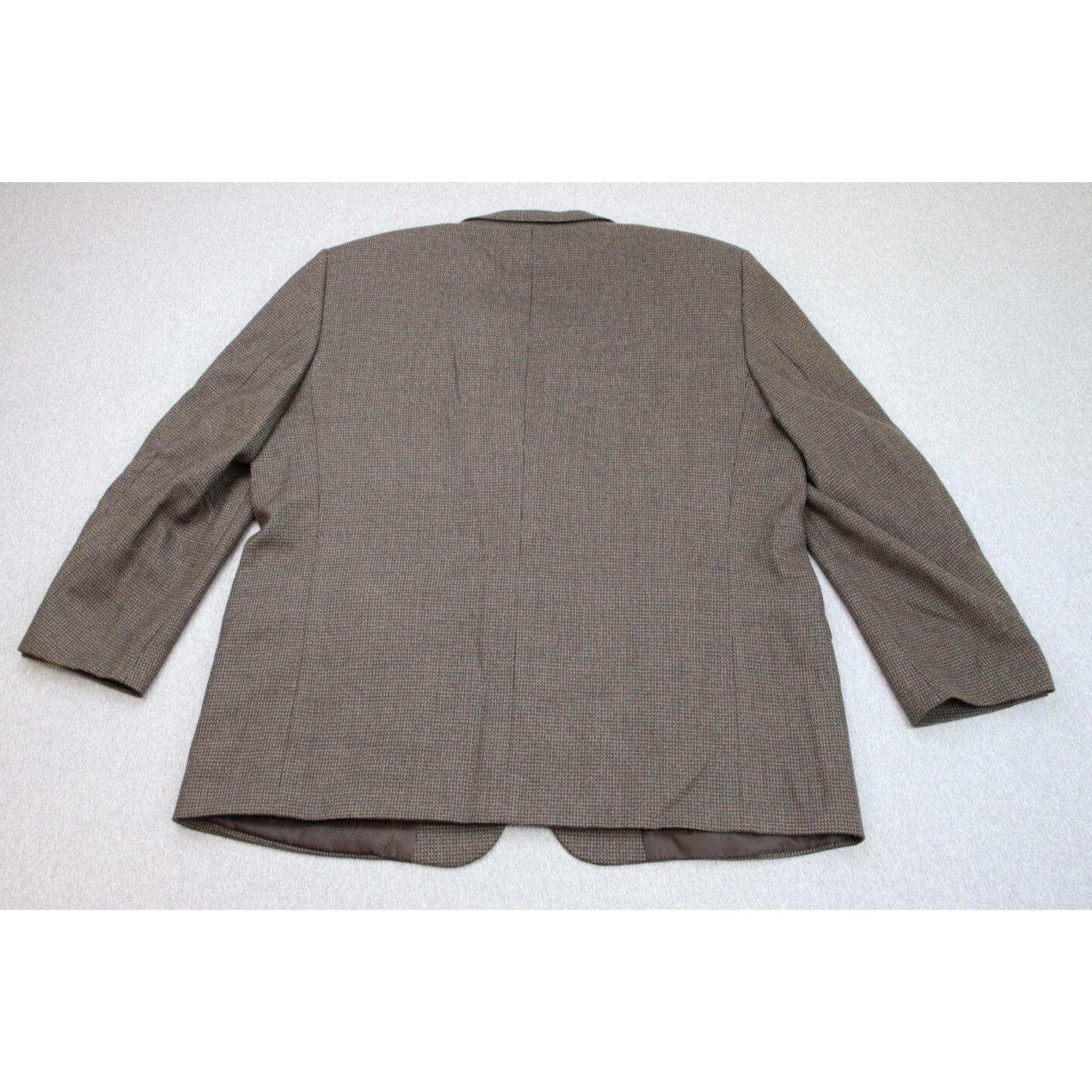 Pronto Uomo Pronto Uomo Blazer Mens 48R Houndstooth Lambs Wool 2 Button Size 48R - 2 Thumbnail